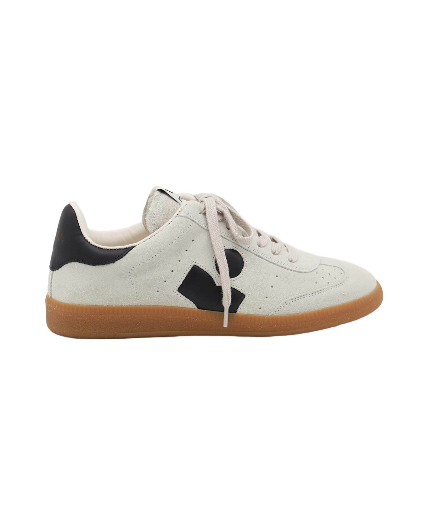 Isabel Marant White And Black Sneakers - CHALK/ BLACK