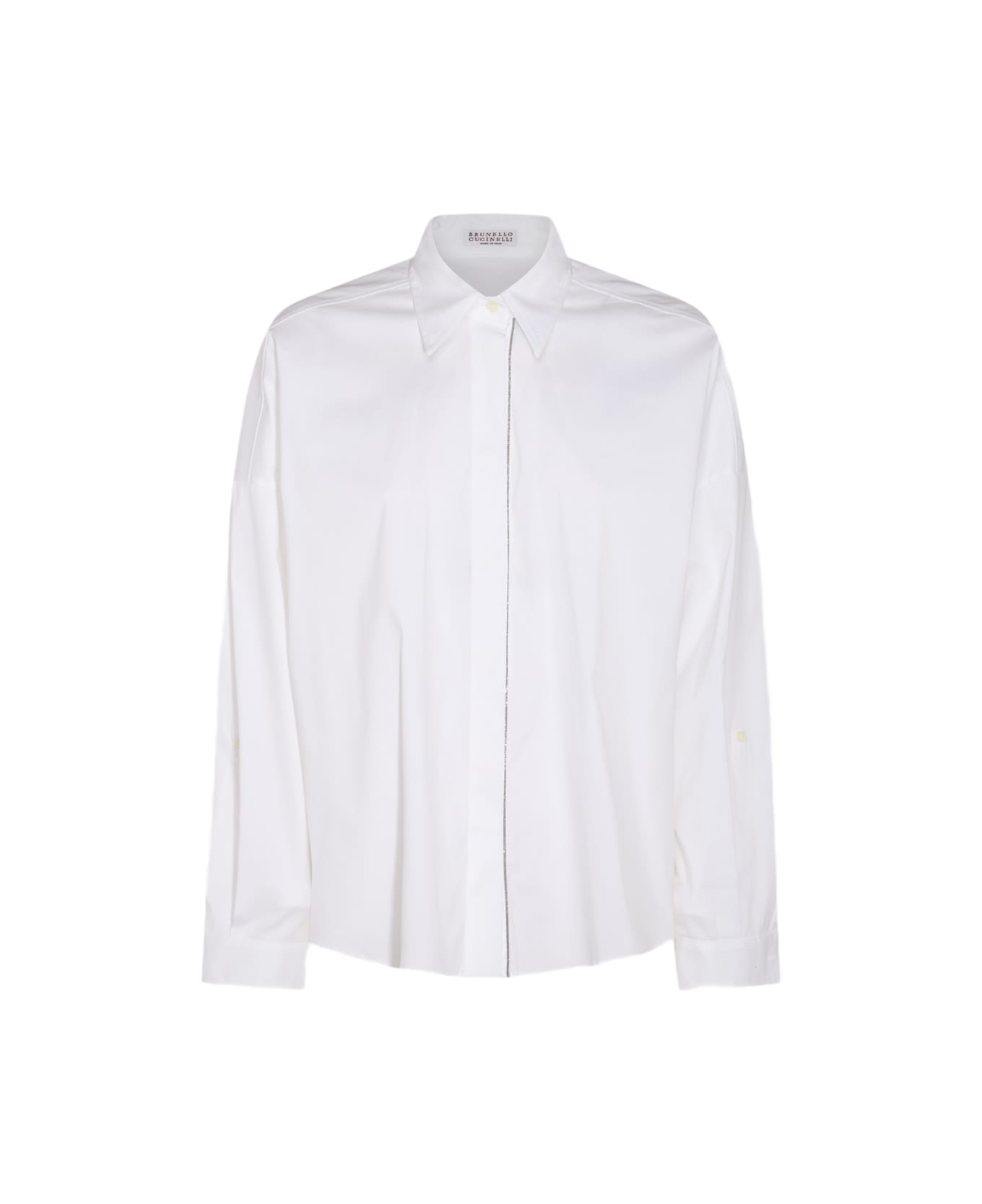 Brunello Cucinelli White Cotton Shirt - White