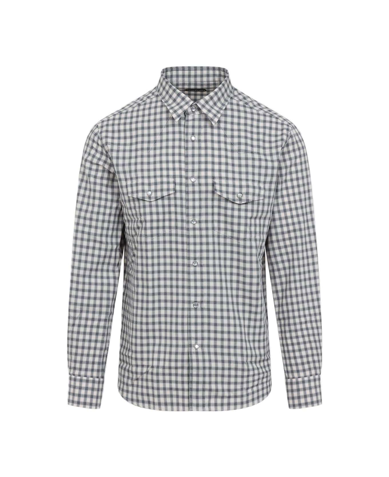 Tom Ford Slim Fit Shirt - Zgrkb Black Grey