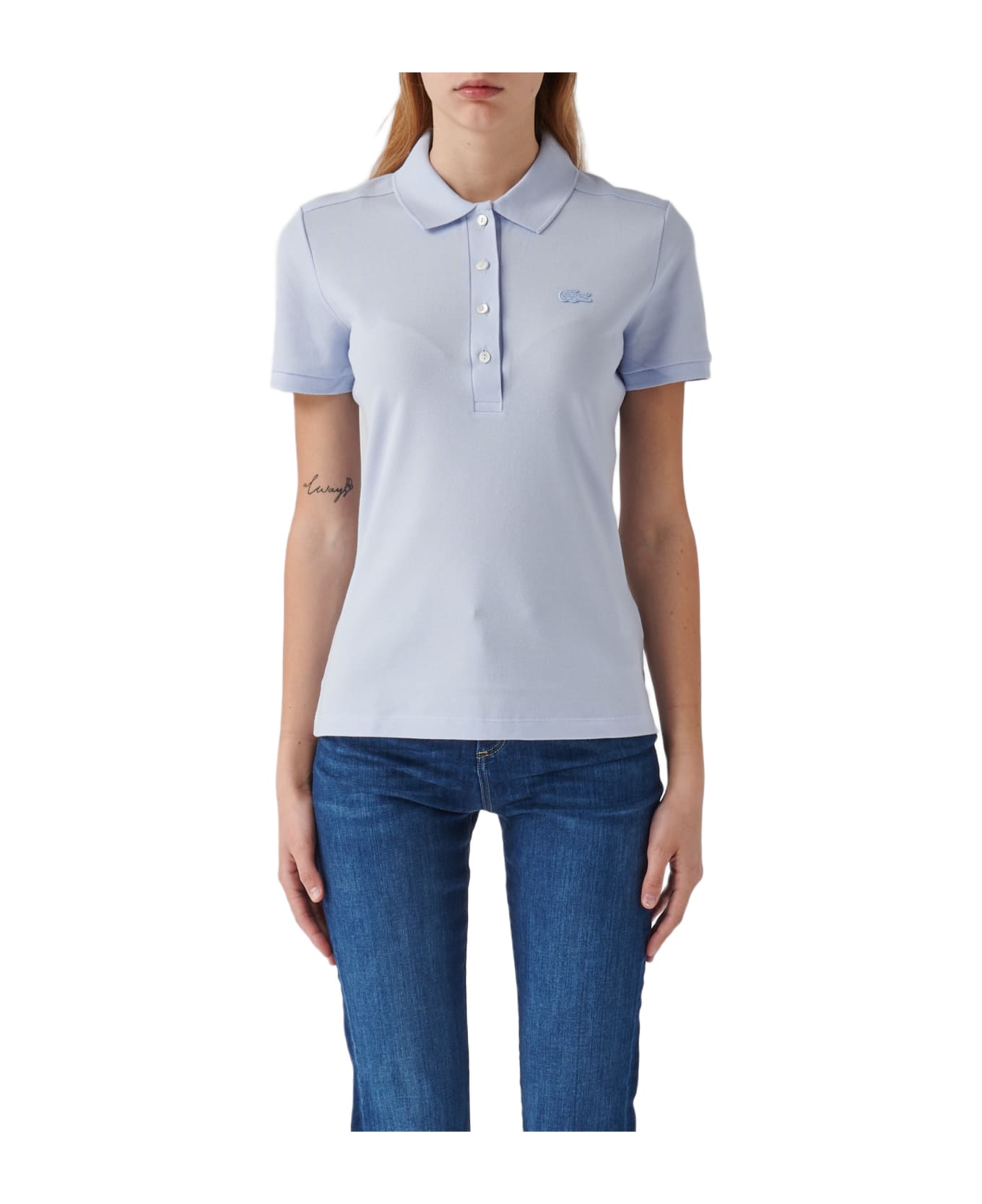 Lacoste Cotton T-shirt - CERULEO