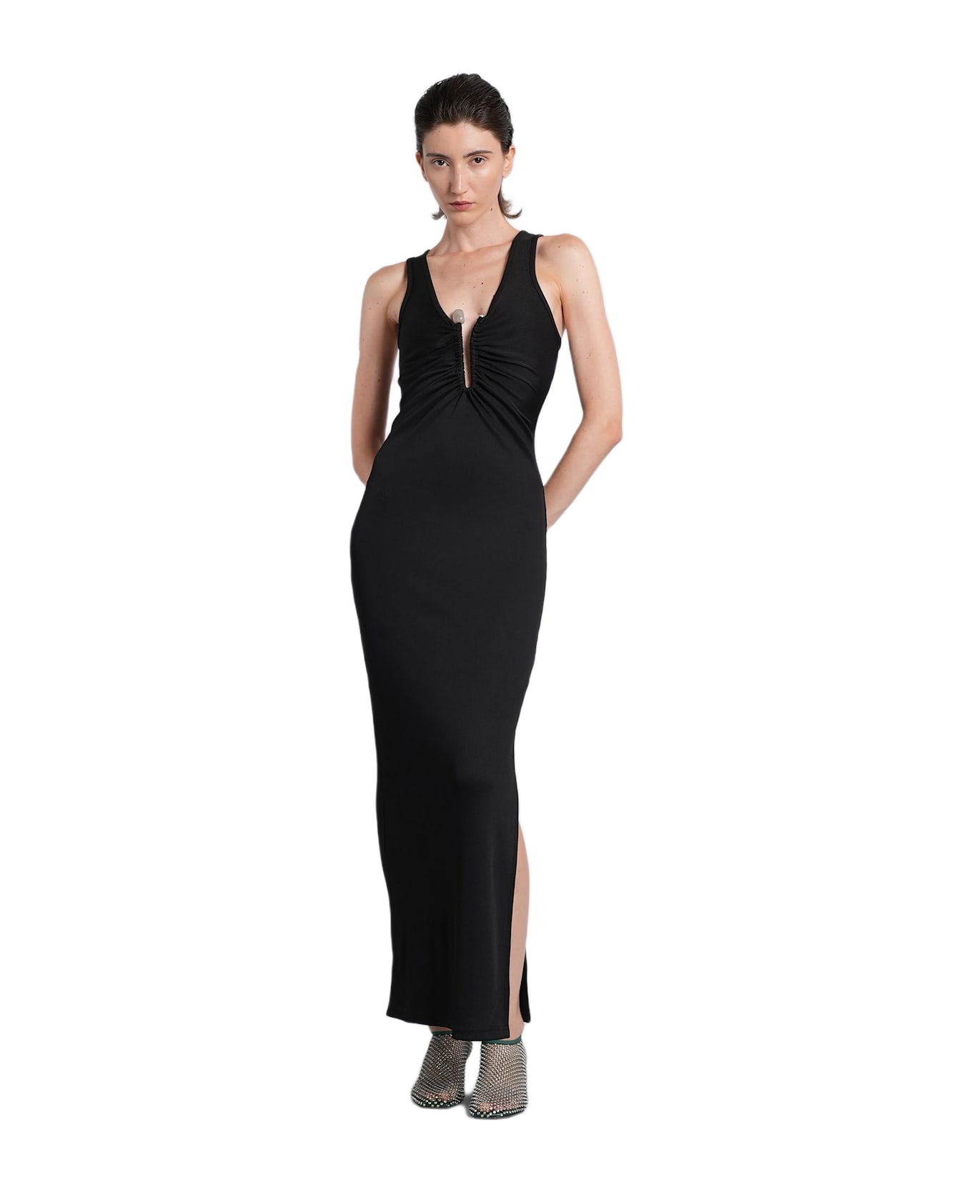 Christopher Esber Long Dress In Black Polyester - black