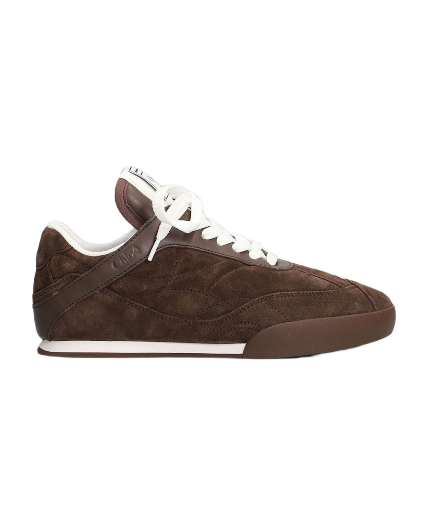 Chloé Kick Sneakers In Brown Suede - brown