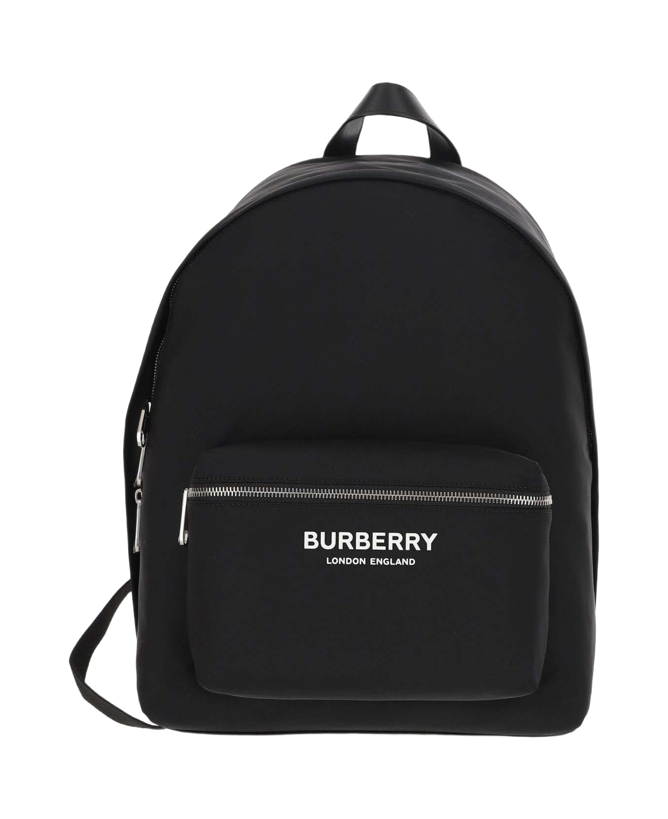 Burberry Nylon Backpack With Logo - Black