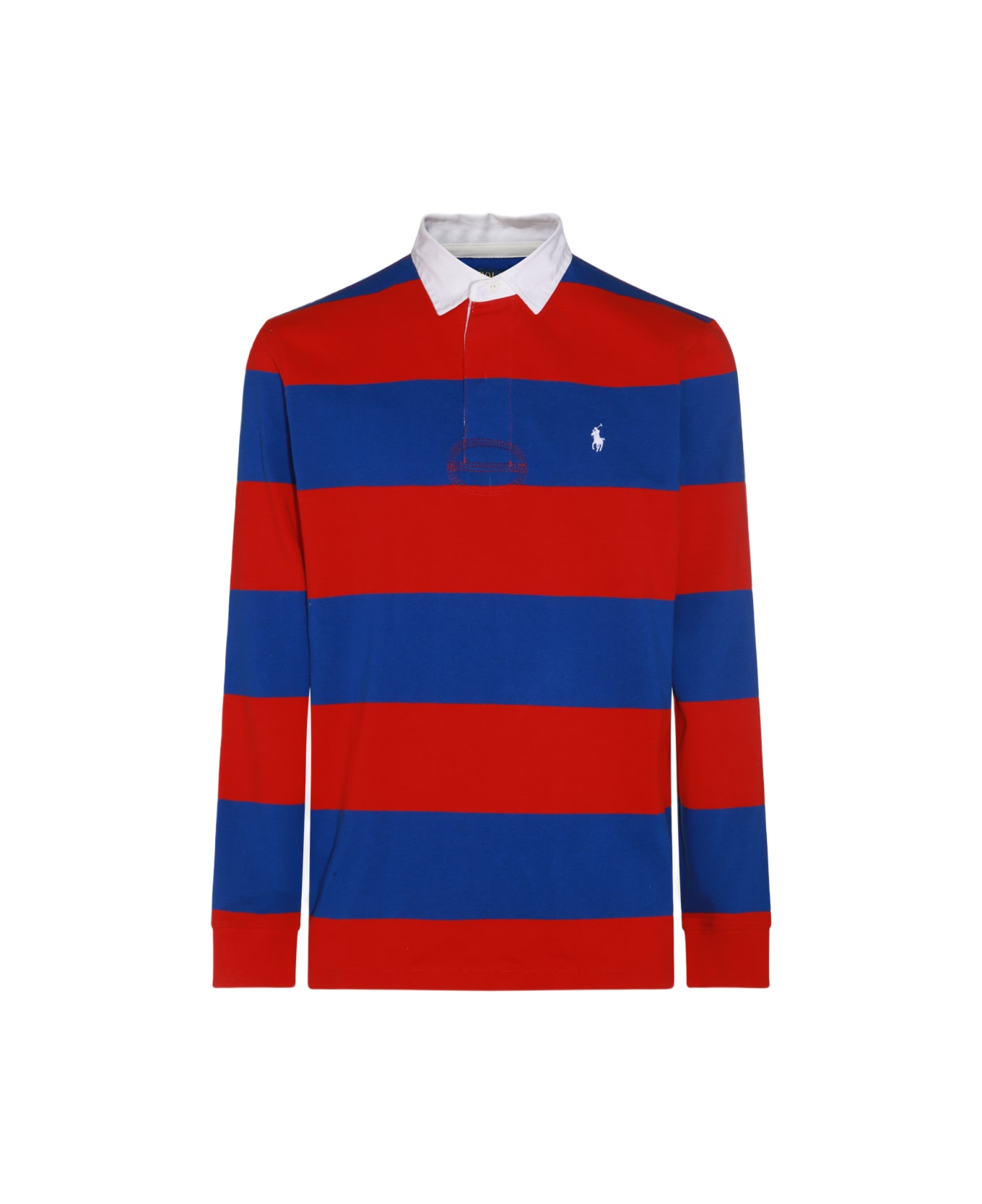 Polo Ralph Lauren Red And Blue Cotton Polo Shirt - RL 2000 RED/RUGBY ROYAL