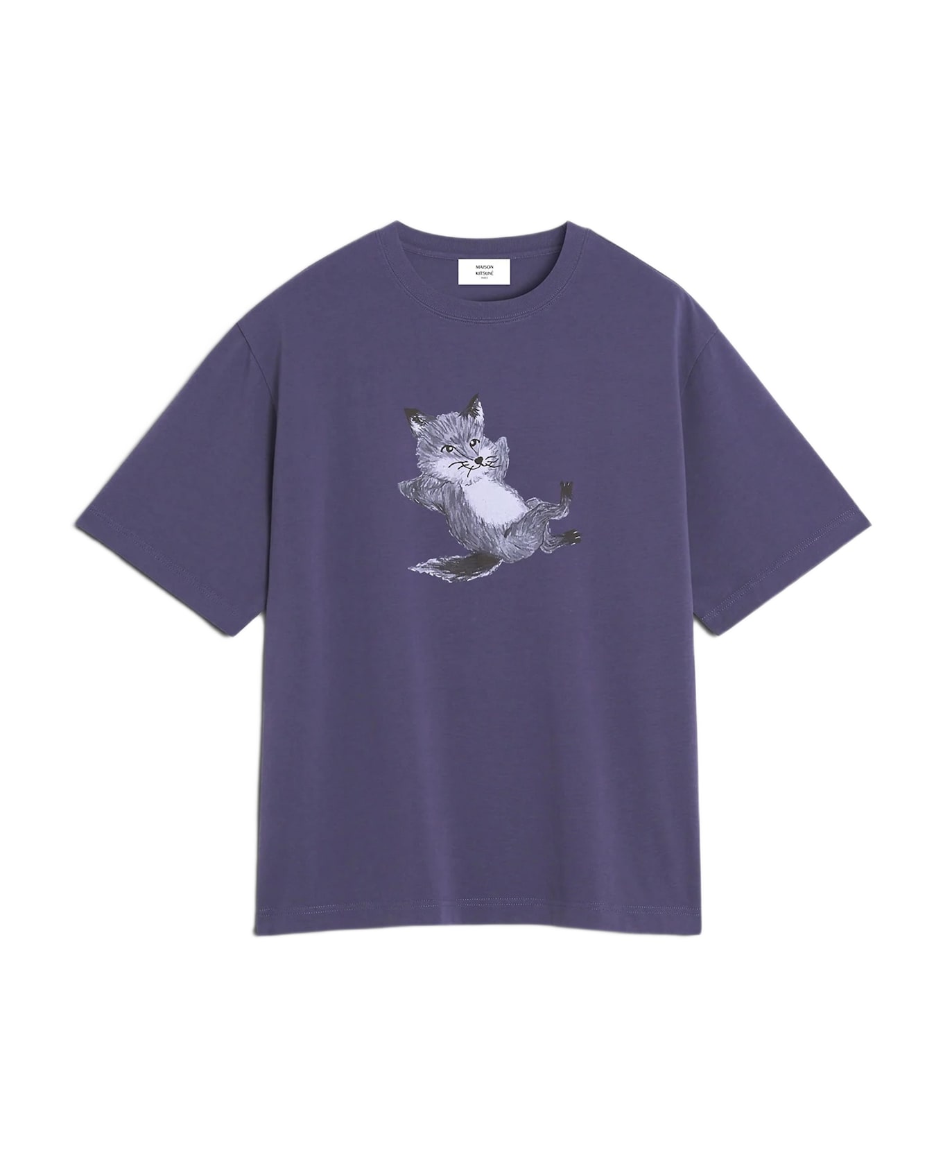Maison Kitsuné Chillax Print Oversize Tee-shirt - Fig