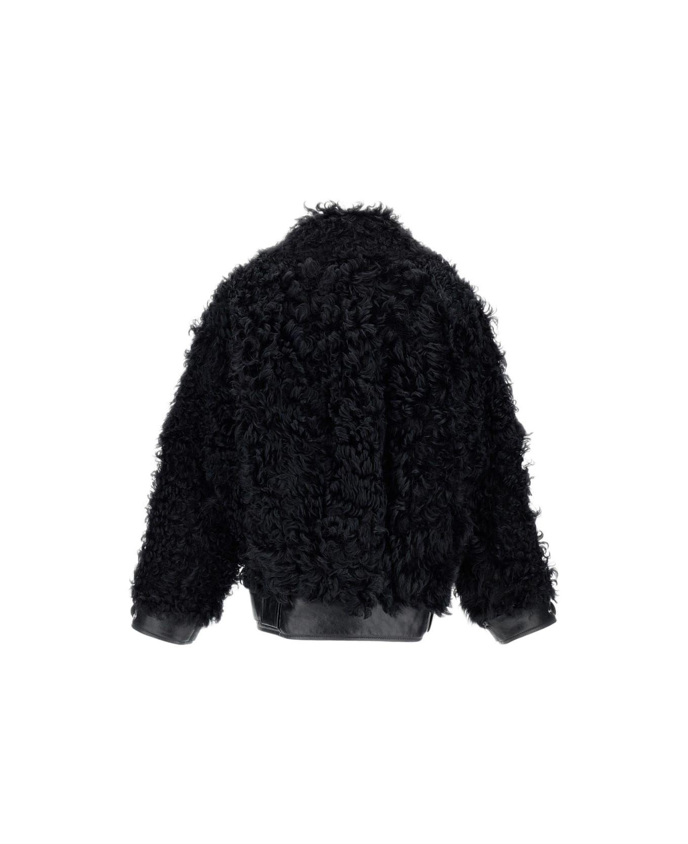 Golden Goose Osanne Jacket Curly Shearling - Black