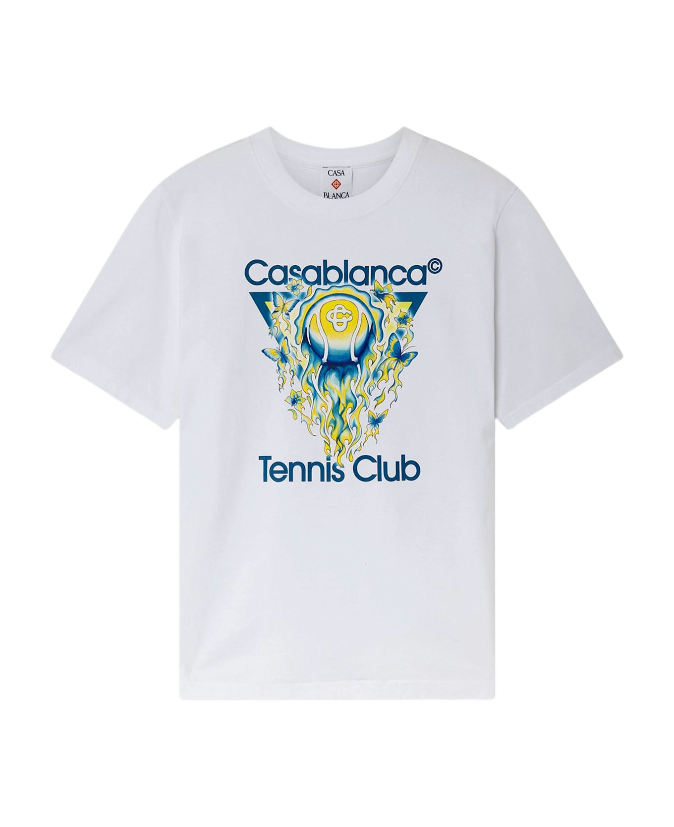 Casablanca Cotton T-shirt With Logo - White