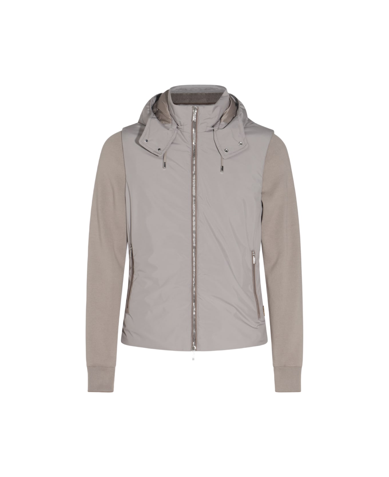 Moorer Beige Down Jacket - Gray