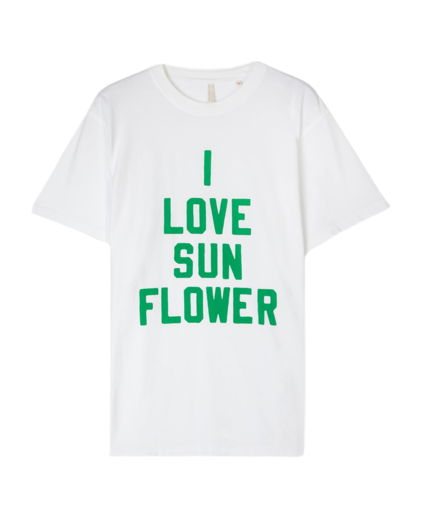 Sunflower Sport Love Tee White Cotton T-shirt With Slogan Print - Sport Love Tee - White