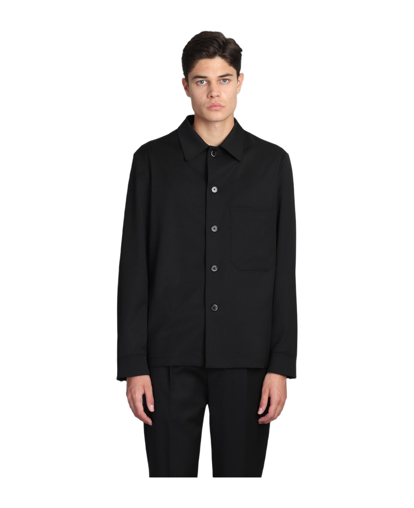 Barena Cedrone Shirt In Black Wool | italist