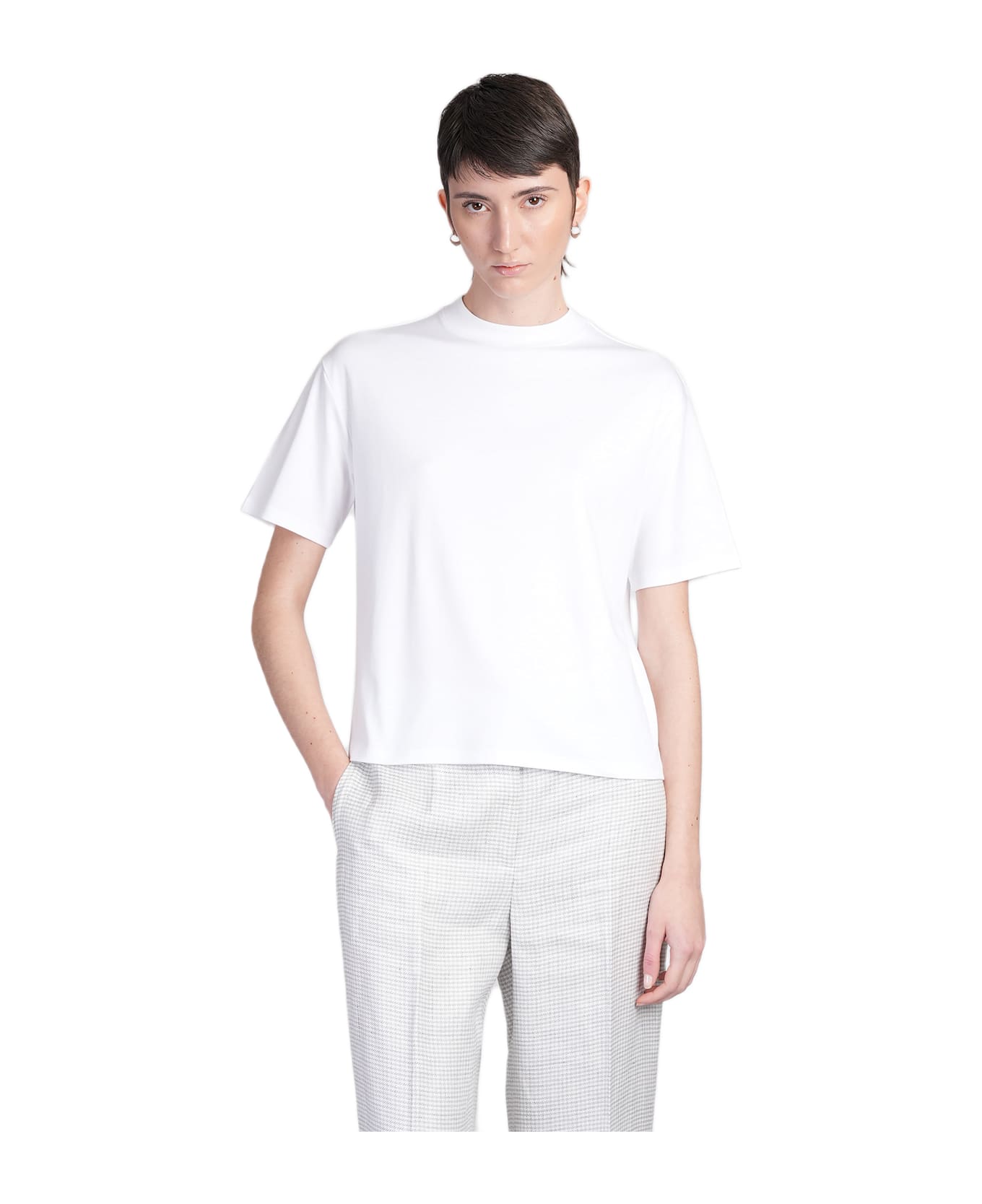 Theory T-shirt In White Cotton - white