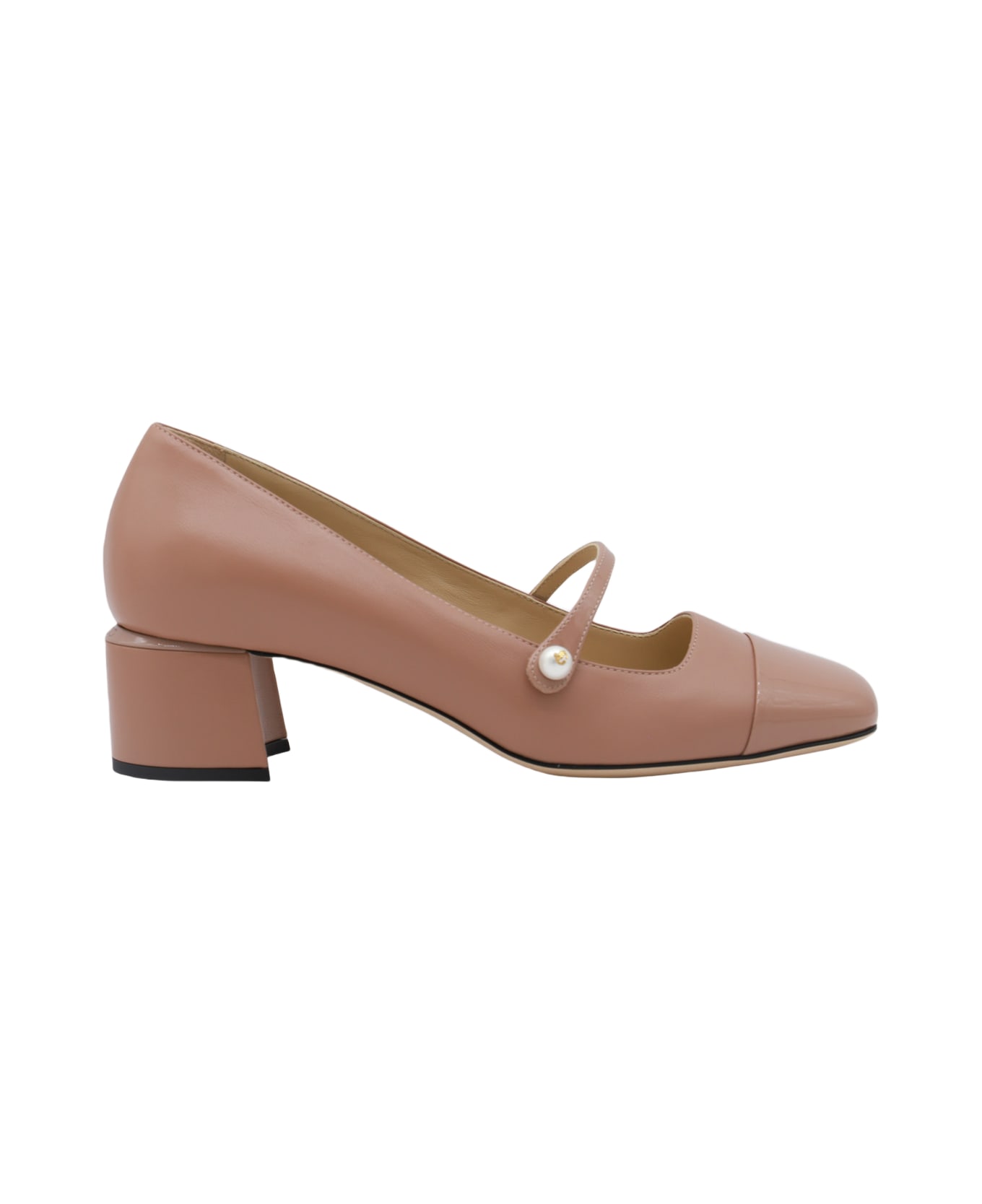 Jimmy Choo Pink Leather Elisa Pumps - BALLET PINK/BALLET PINK
