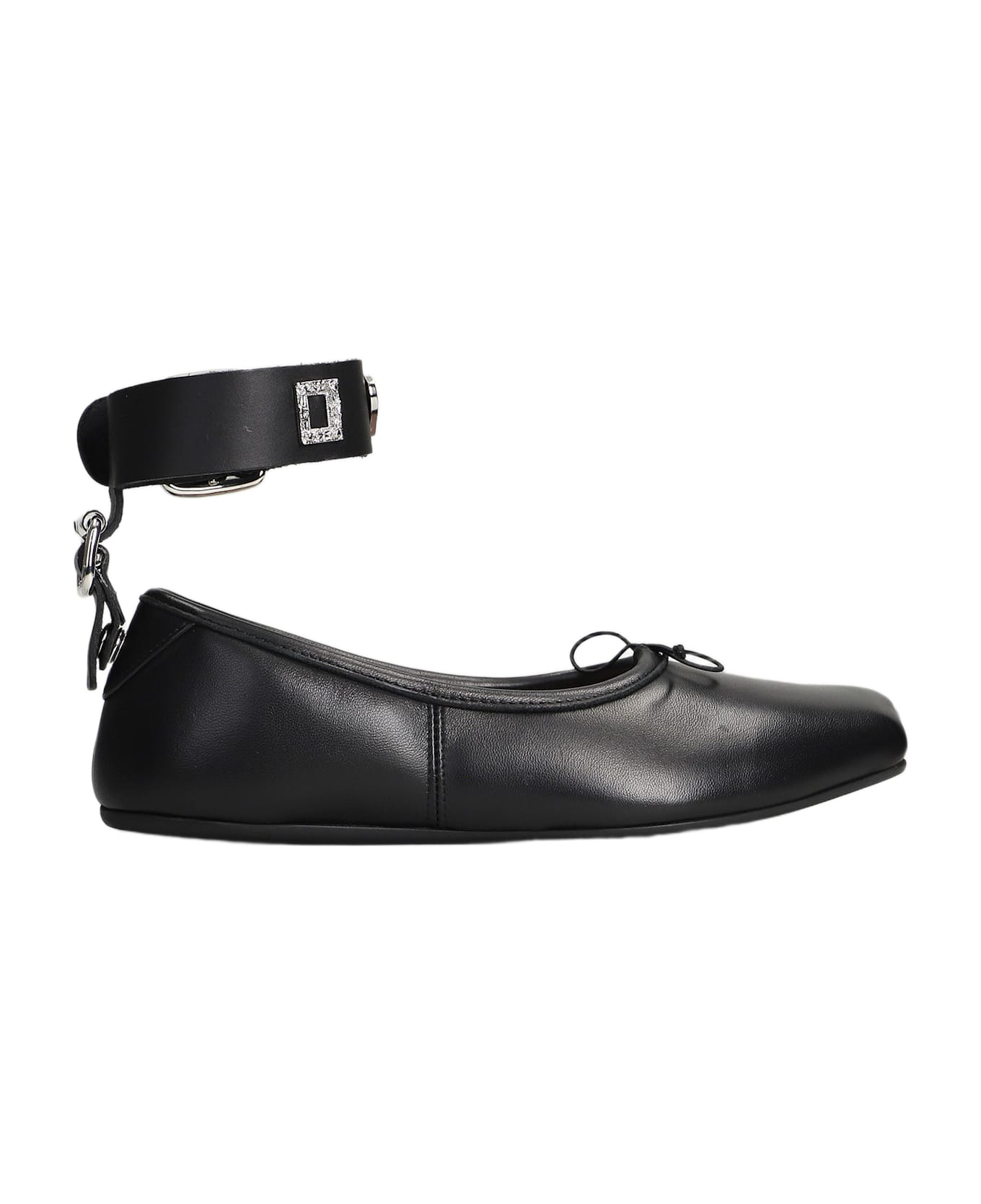 Vivienne Westwood Bardot Ballet Flats In Black Leather - black