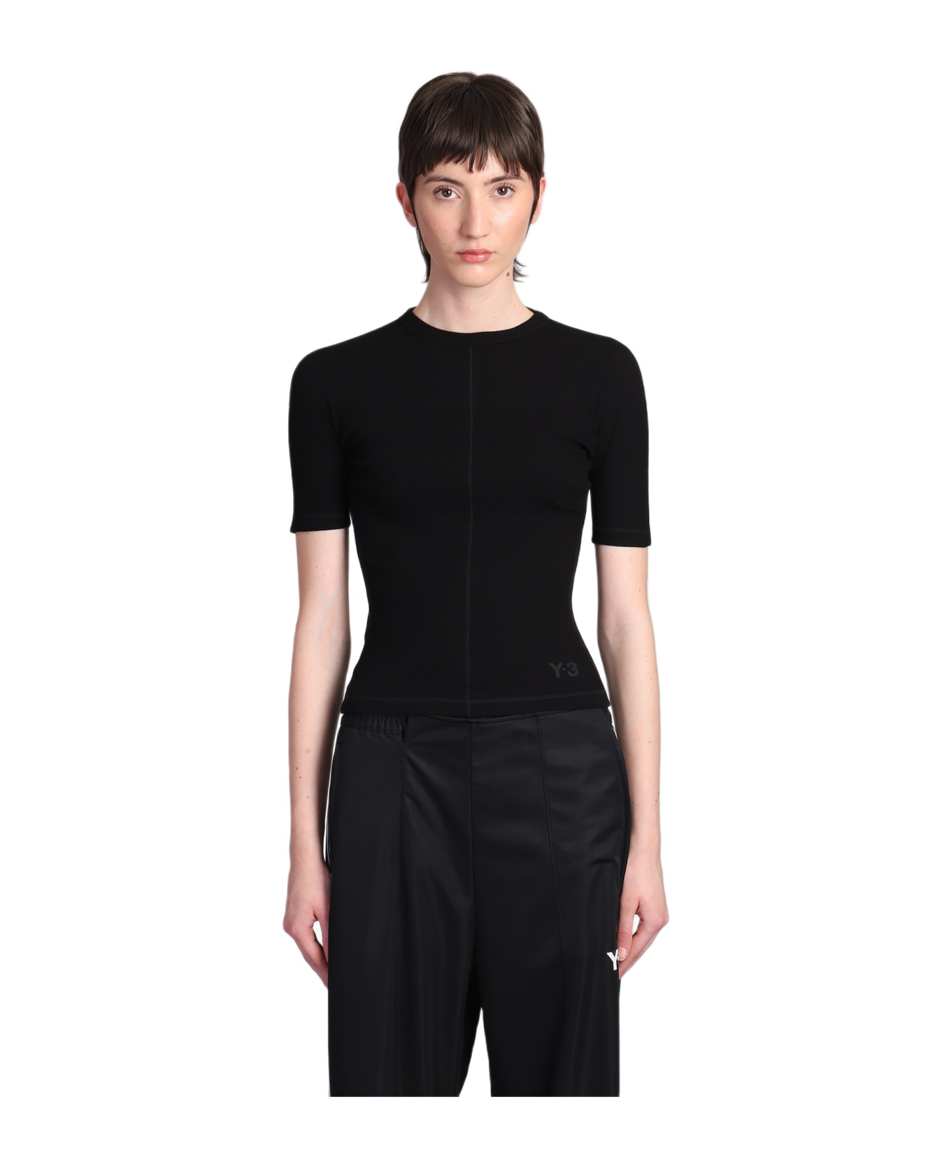 Y-3 T-shirt In Black Cotton - Black