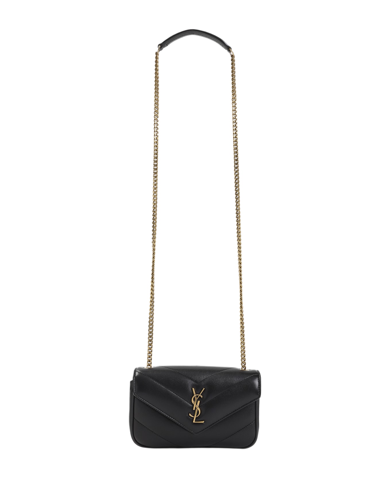 Saint Laurent Loulou Mini Shoulder Bag - Nero