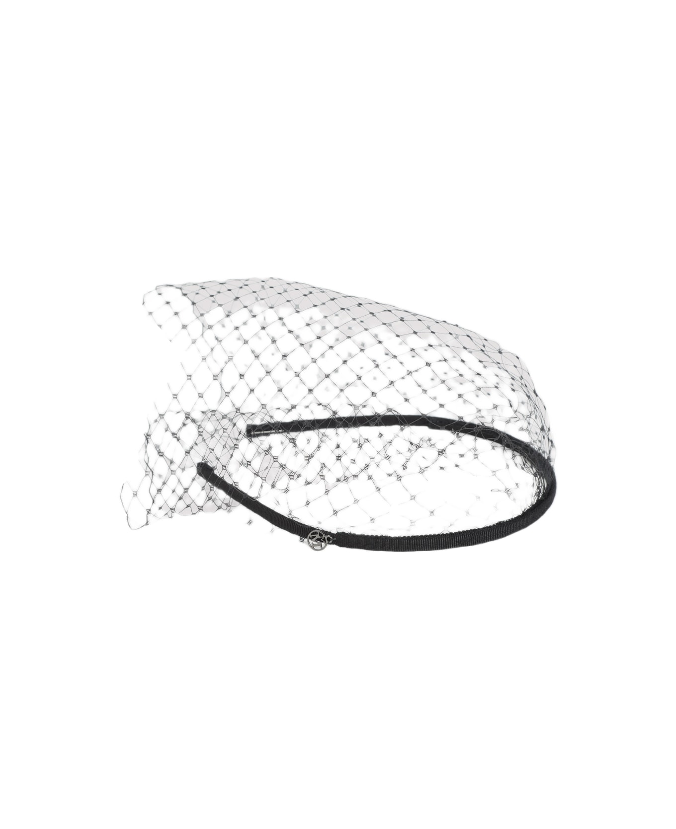 Maison Michel Veil Hair Band - Black