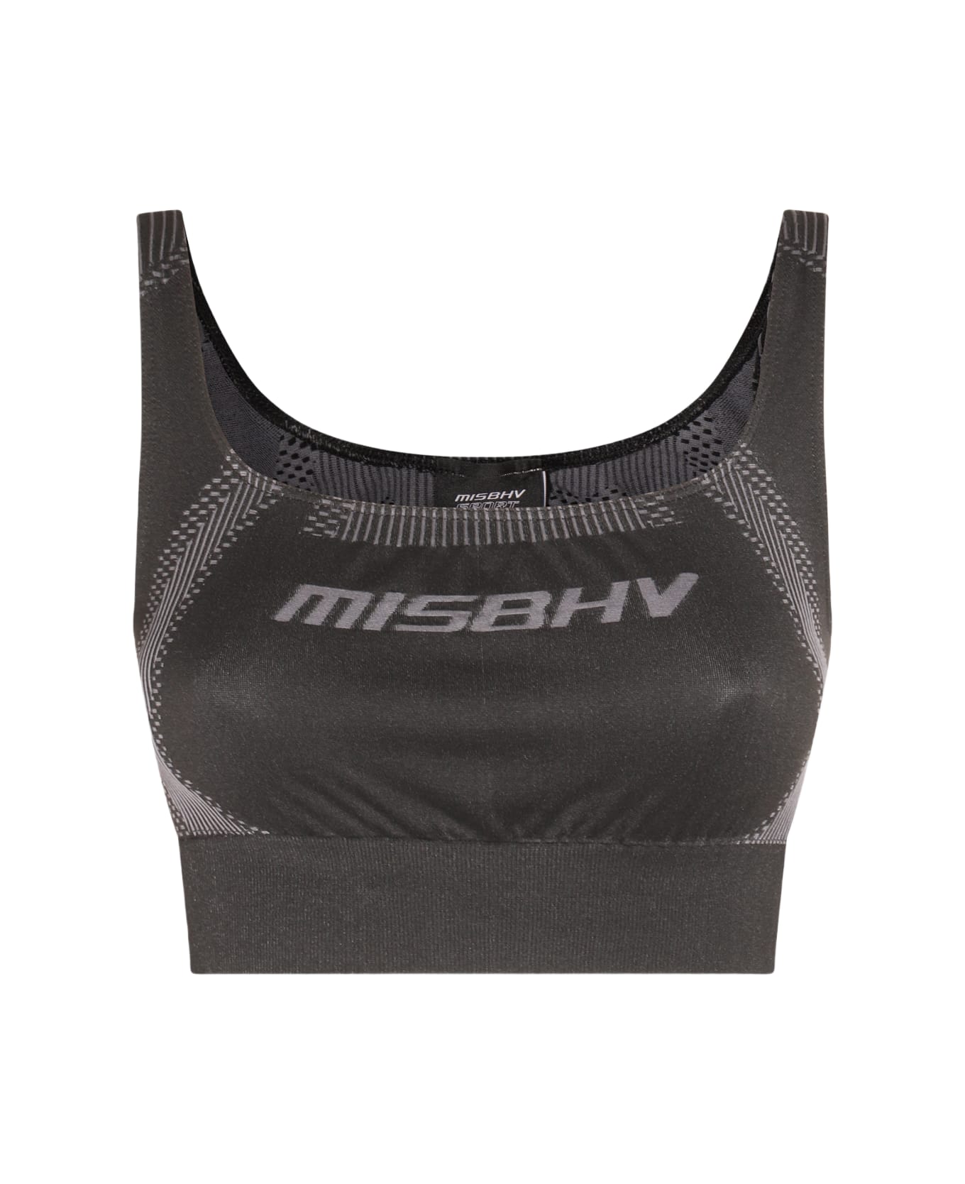 MISBHV Muted Black Stretch Sport Bra Top - MUTED BLACK タンクトップ