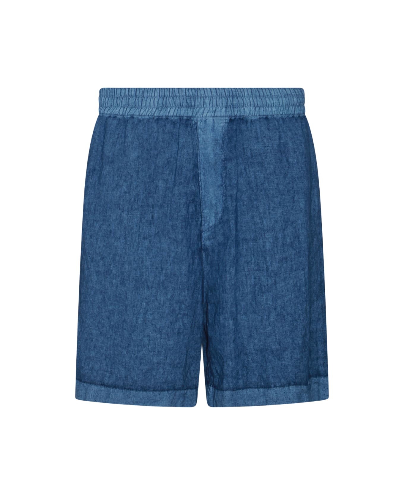 Burberry Blue Linen Shorts ショートパンツ