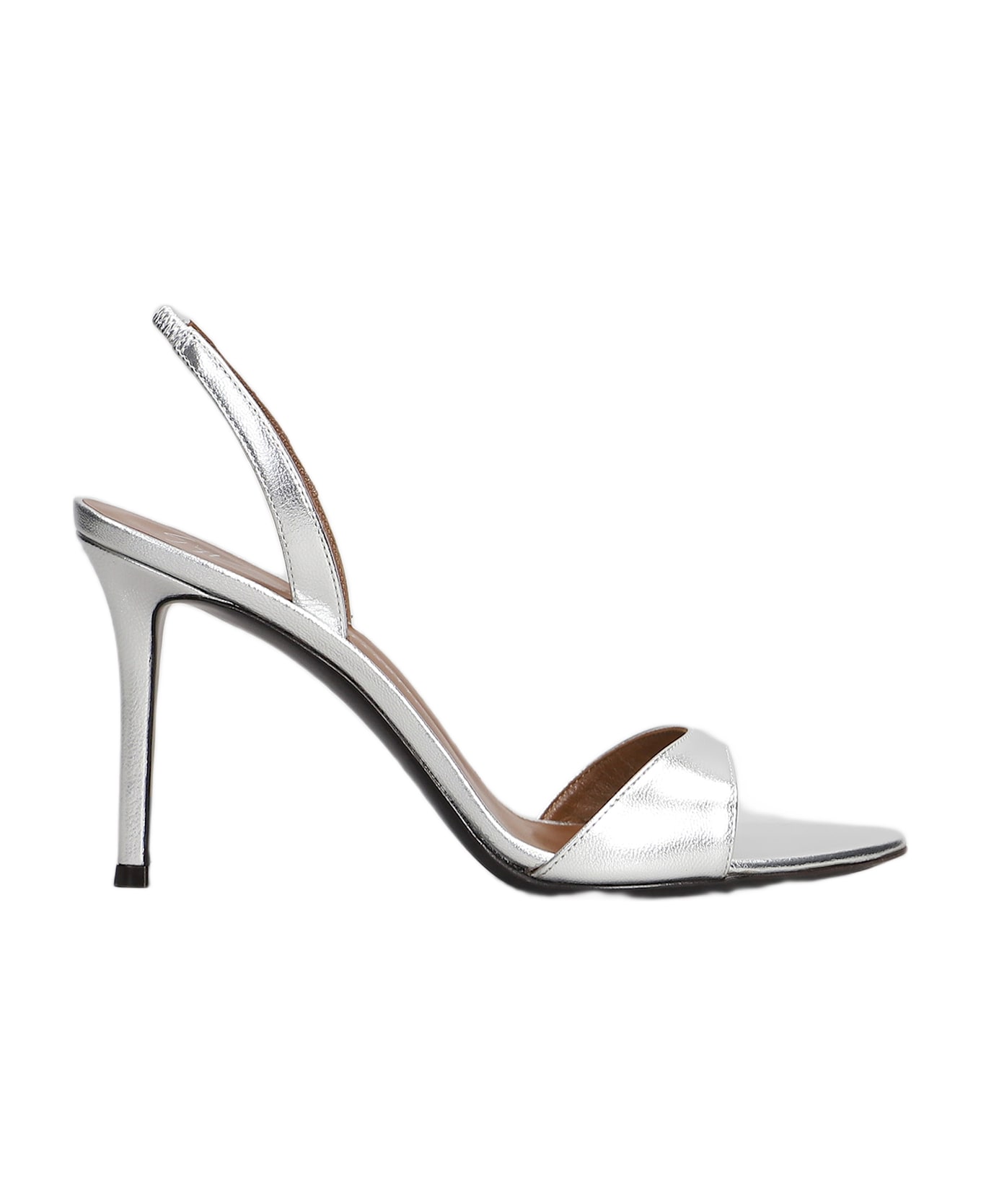 Giuseppe Zanotti Sandals In Silver Leather - silver