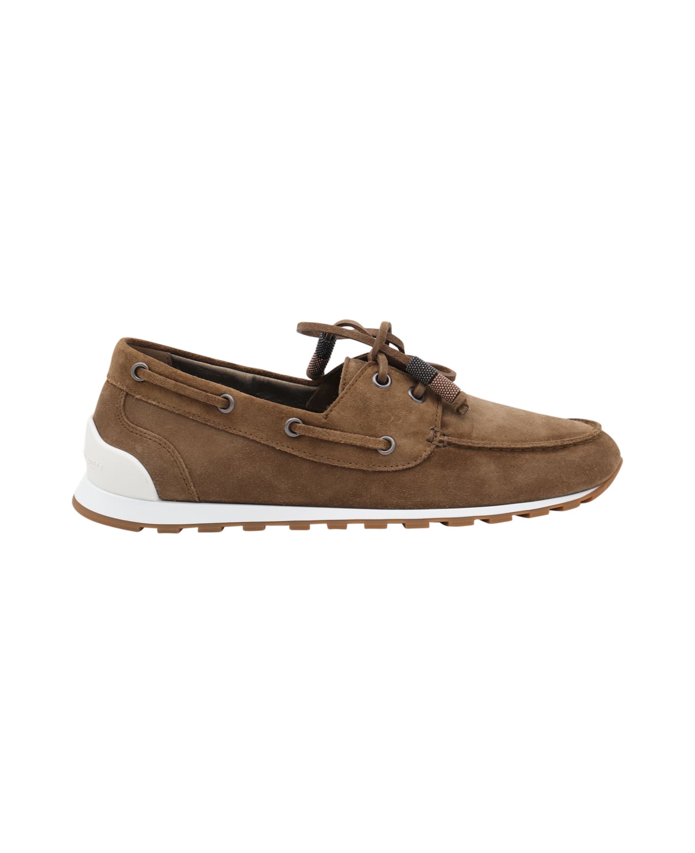 Brunello Cucinelli Light Beige Leather Loafers - SESAMO フラットシューズ