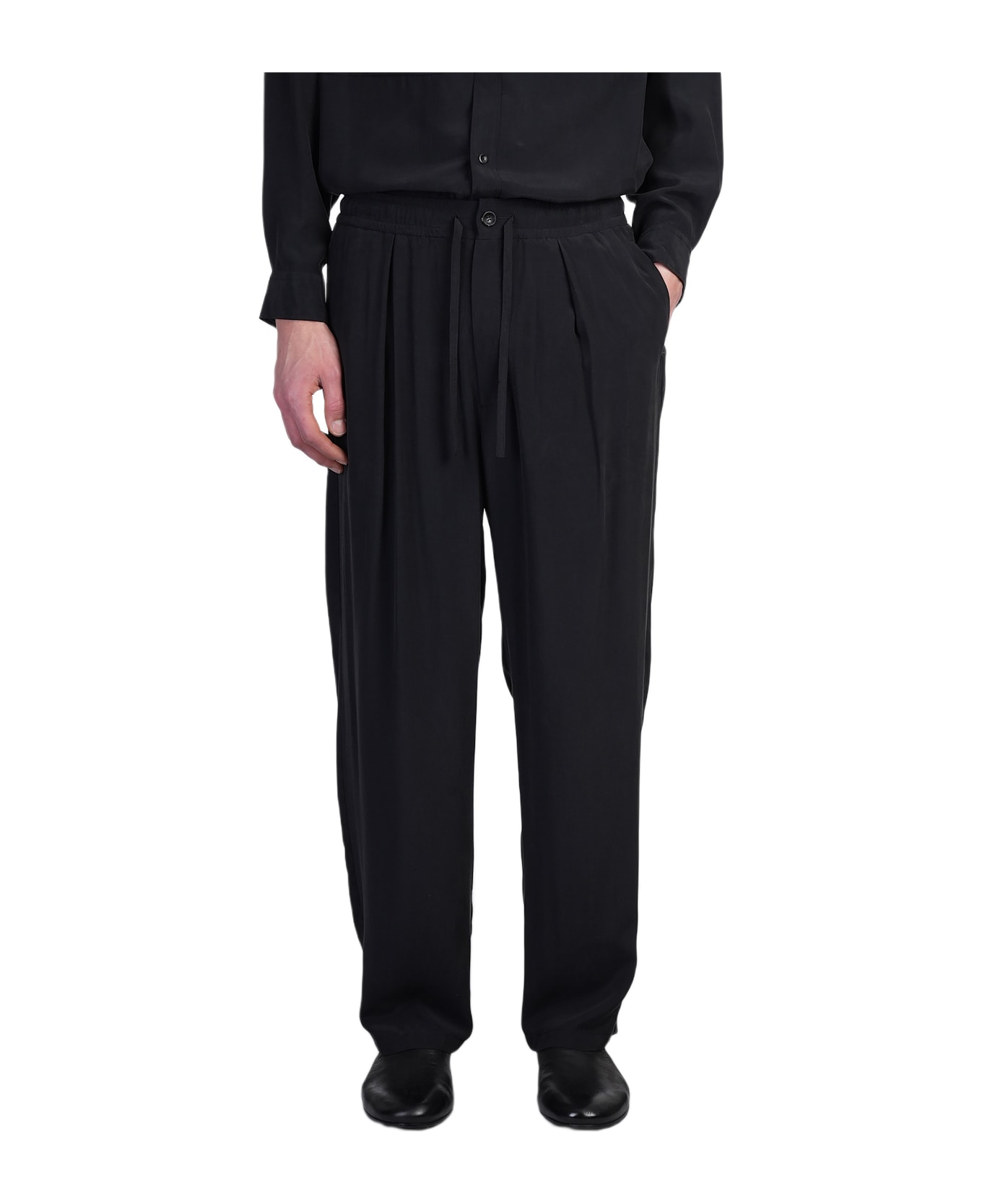 Attachment Pants In Black Polyamide Polyester - black