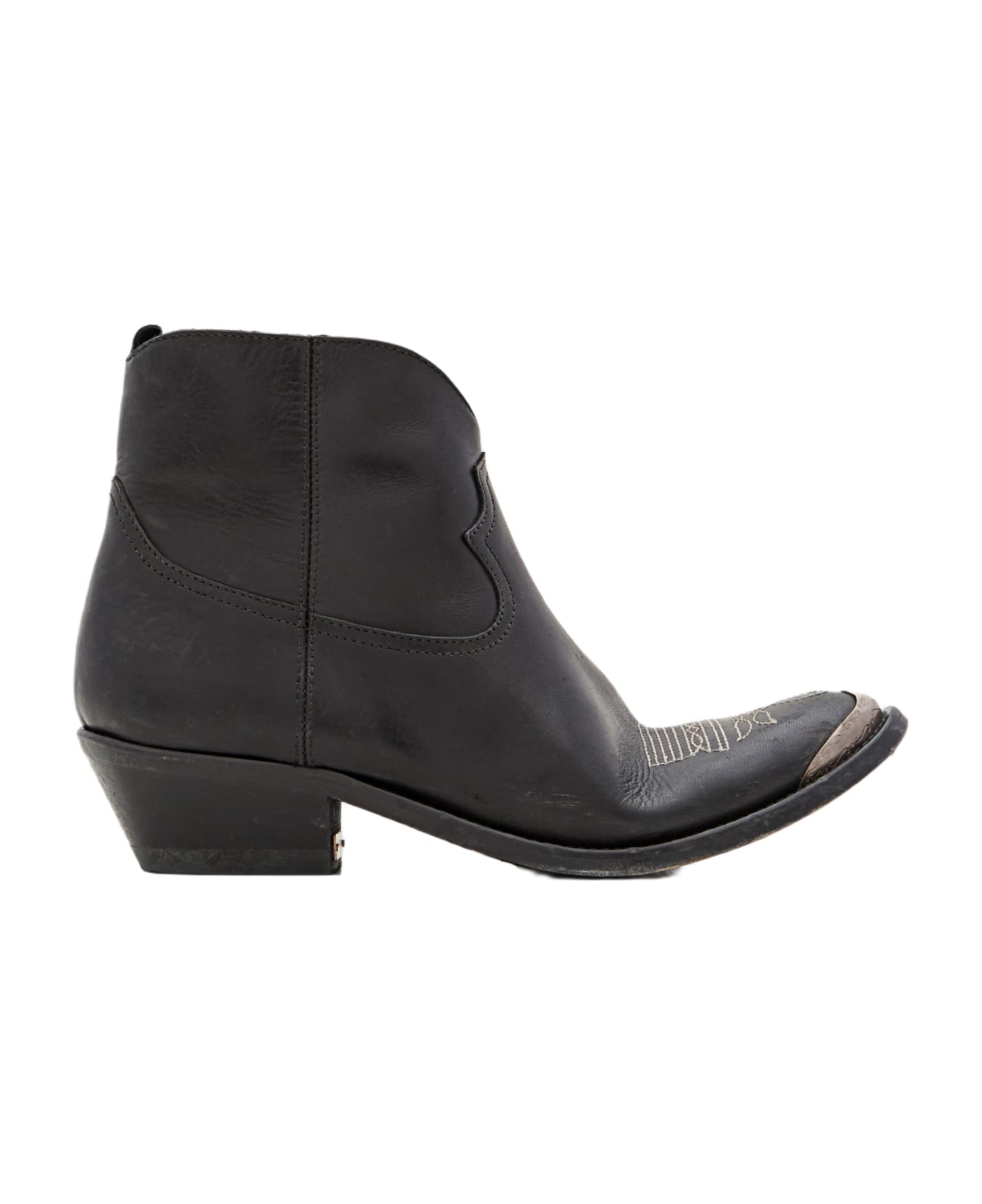 Golden Goose Suede Ankle Boots - Black