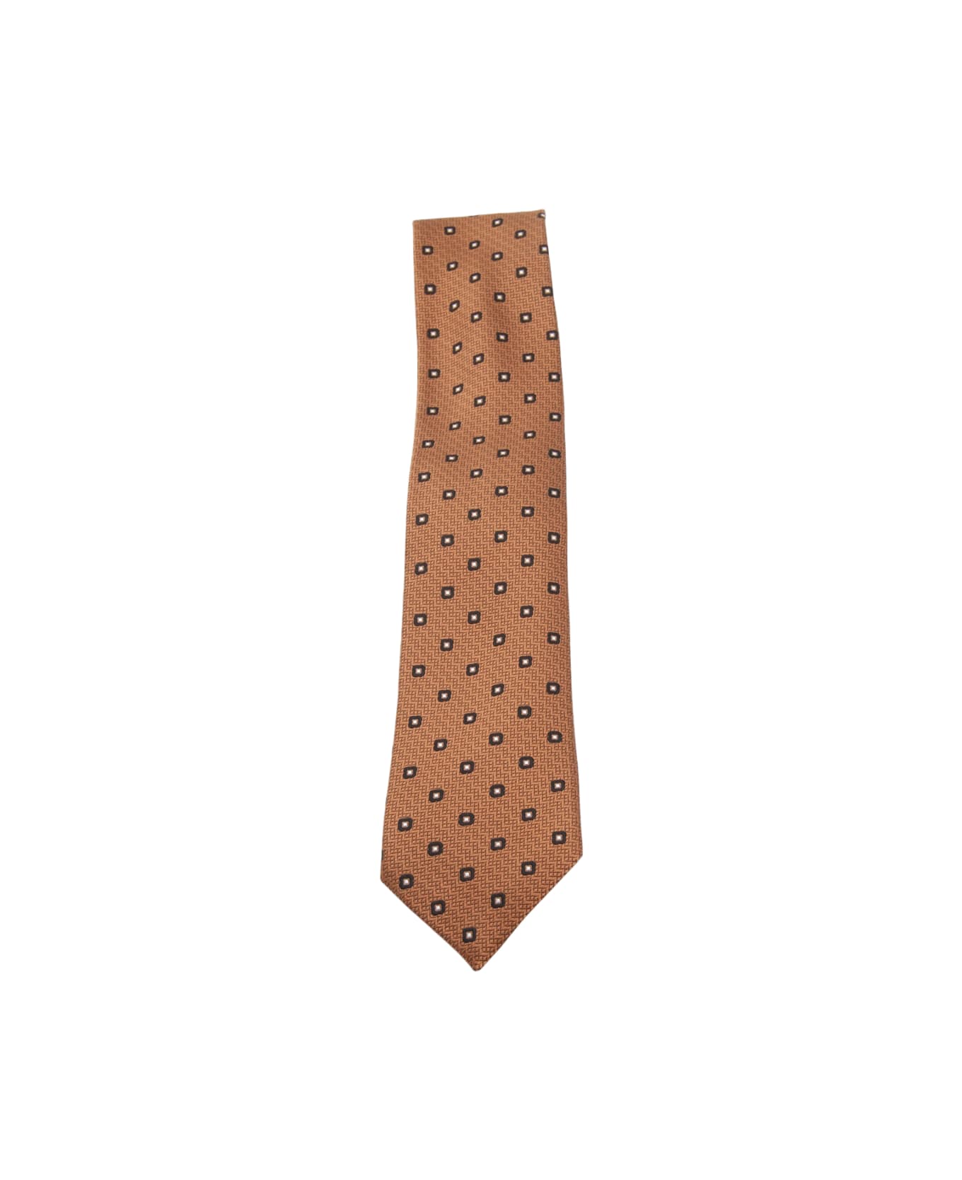 Zegna Beige Silk Tie - Beige