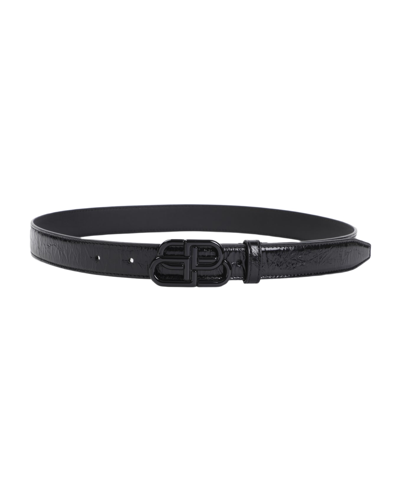 Balenciaga Bb Thin 25 Belt - Black