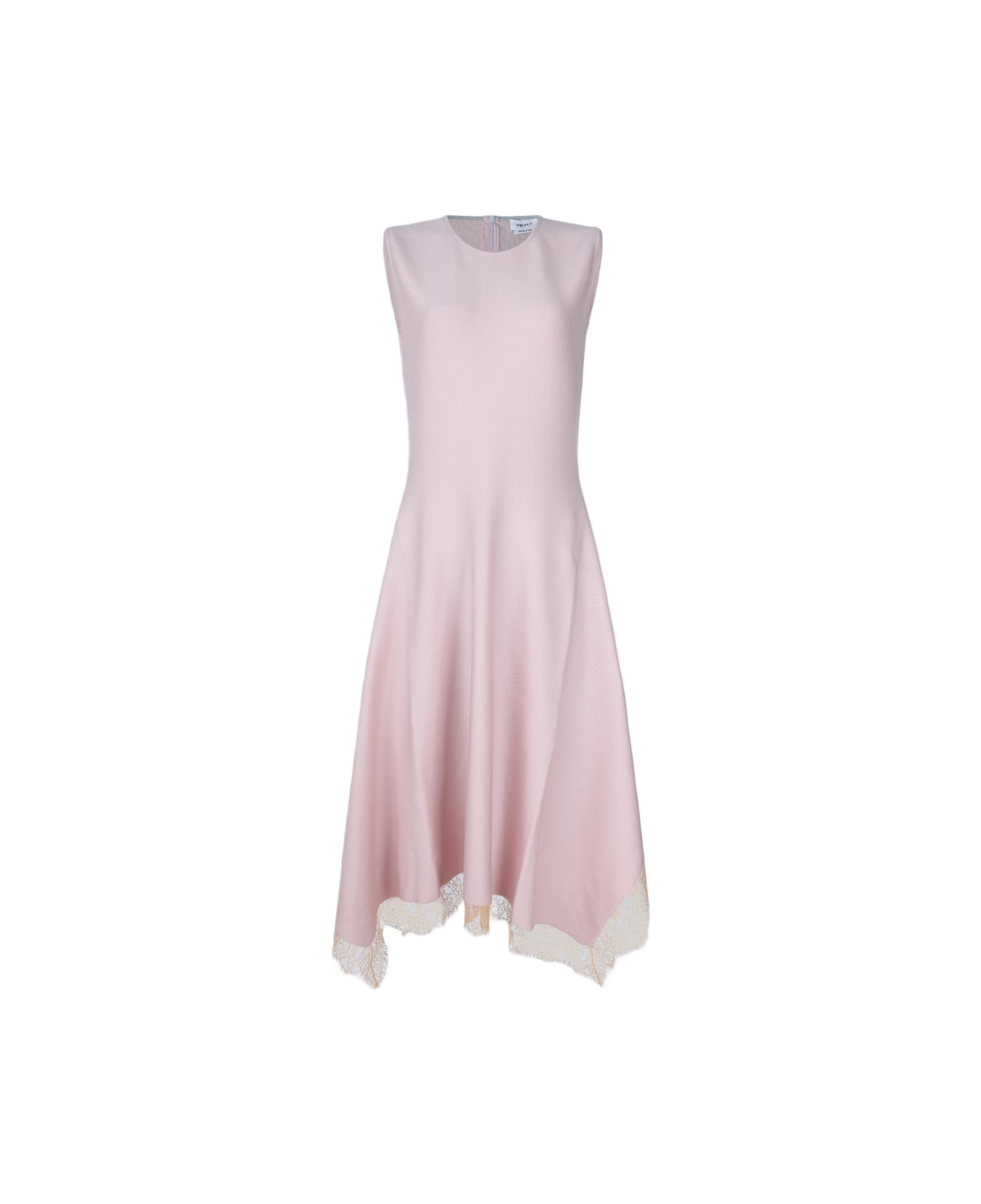 Alexander McQueen Pink Viscose Midi Dress - ROSE PEACH