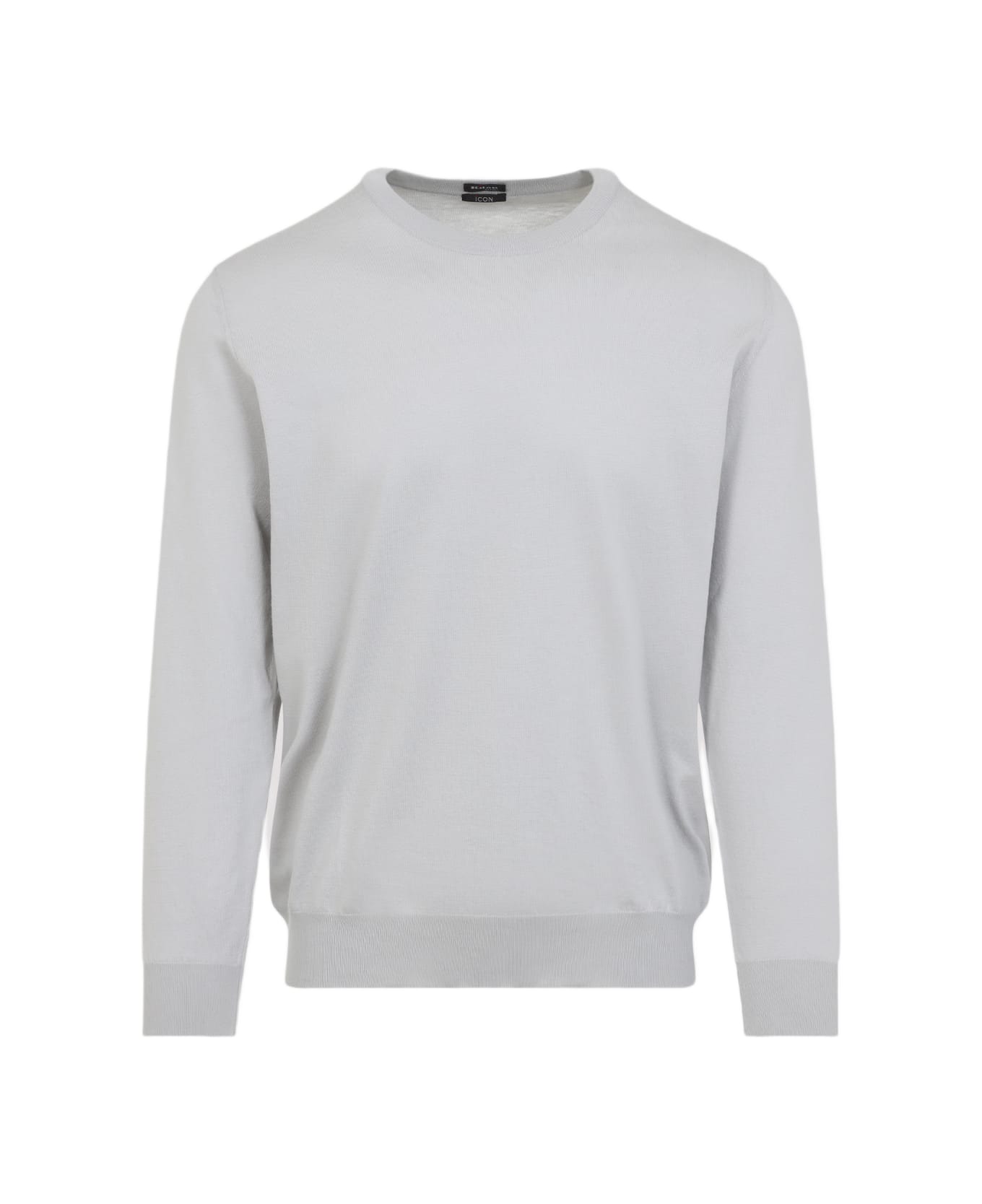 Kiton Cotton Pullover - Grigio Ghiaccio