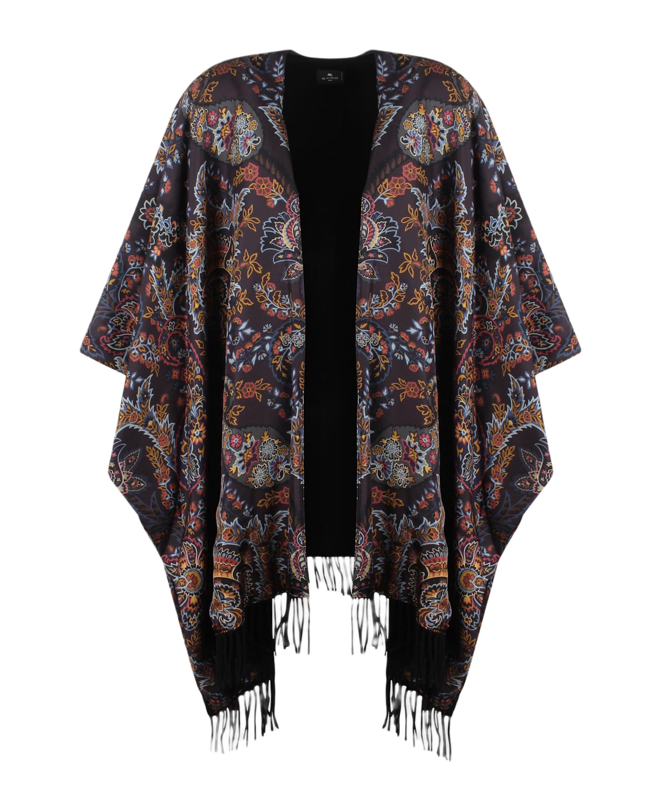Etro Paisley Cape - Black