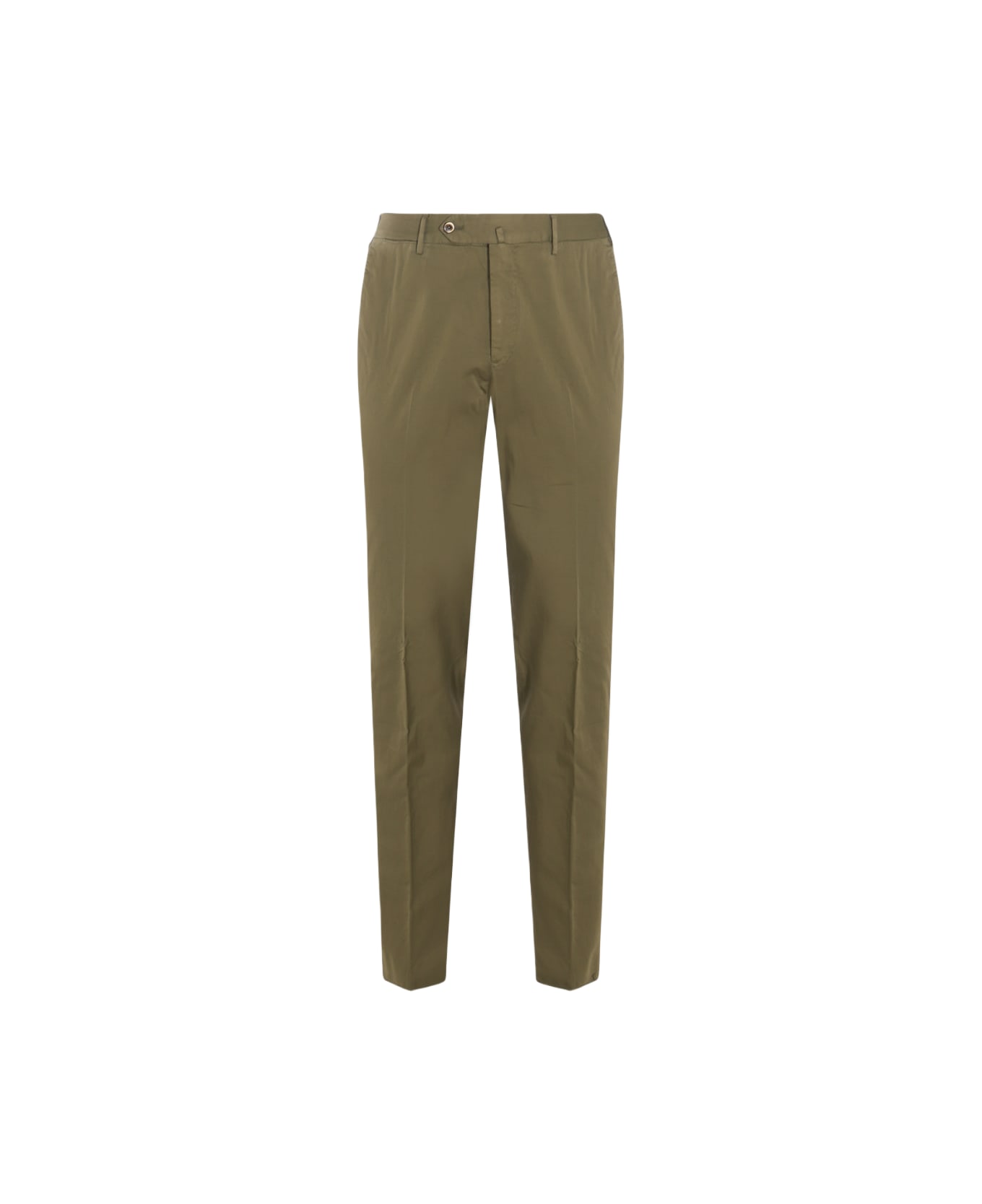 PT Torino Brown Cotton Pants - Bosco