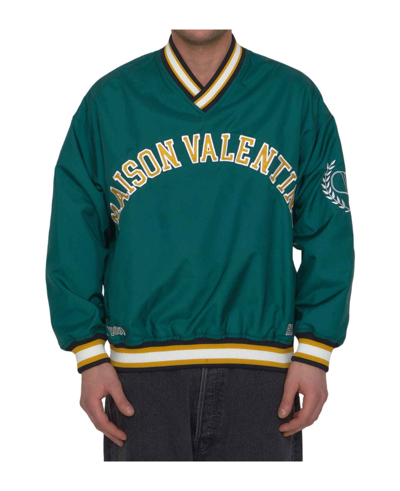 Valentino Embroidered Nylon Sweatshirt - Green