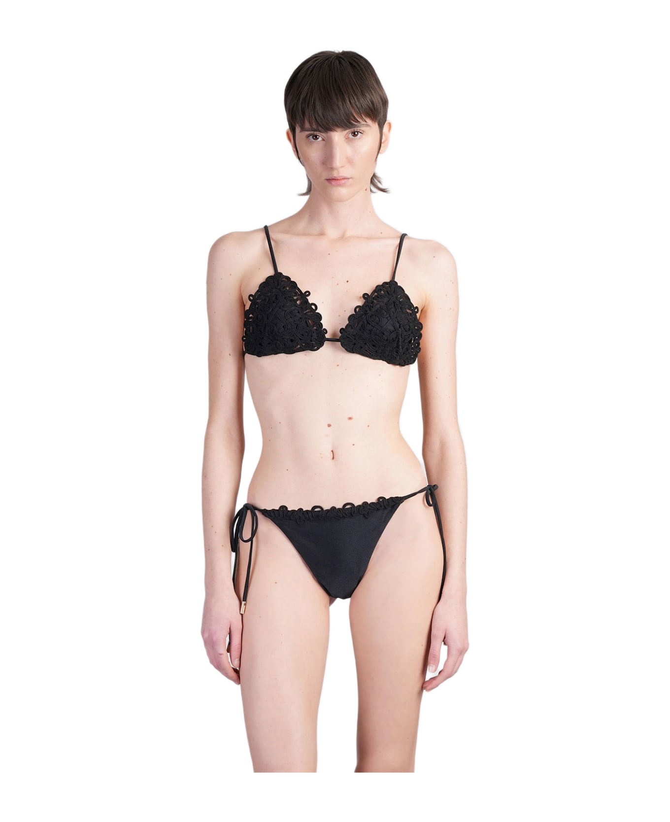 Cult Gaia Irina Beachwear In Black Polyamide - black