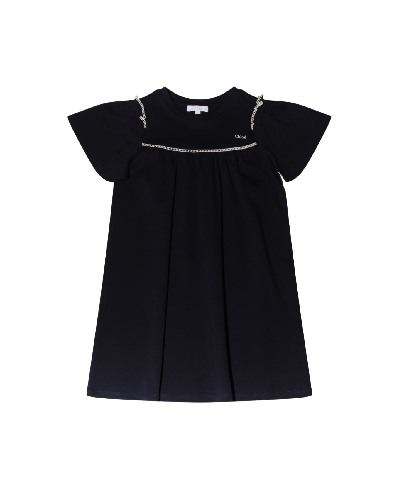 Chloé Dark Blue Cotton Dress - Marine ワンピース＆ドレス