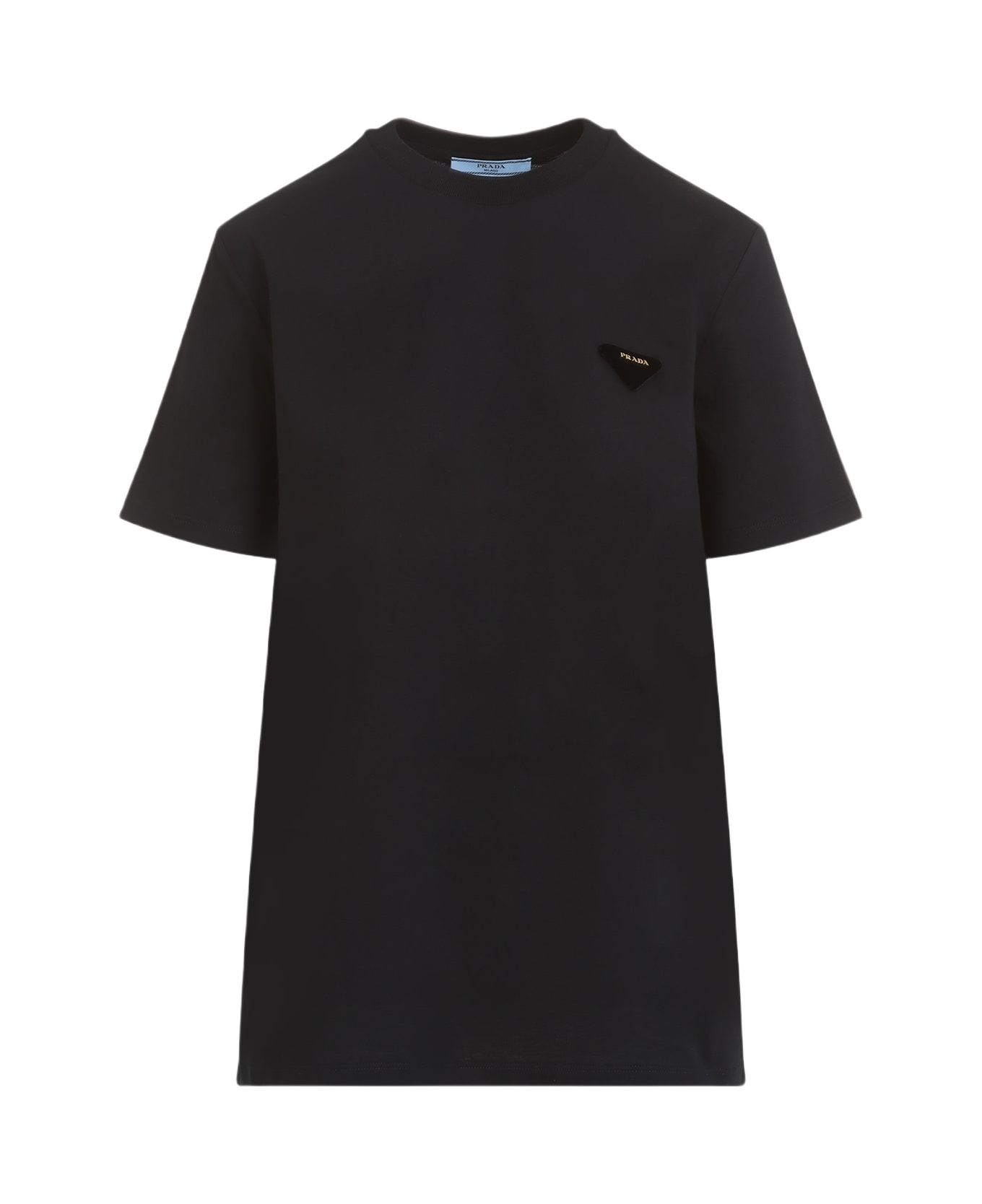 Prada Black Cotton T-shirt - NERO