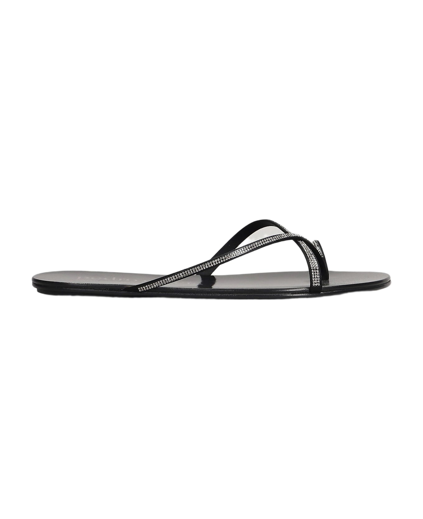 Pedro Garcia Pretty Flats In Black Leather - black