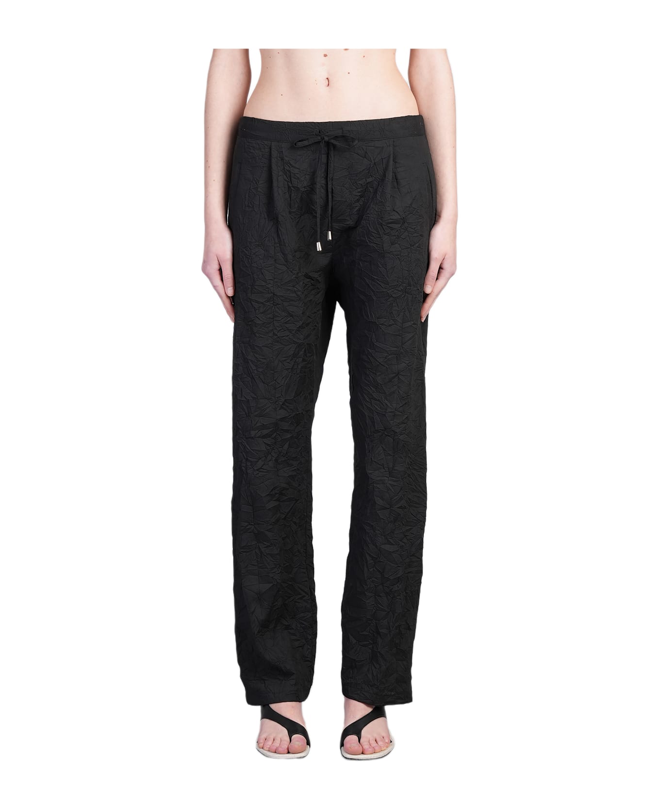 Holy Caftan Pablo Pants In Black Cotton - black