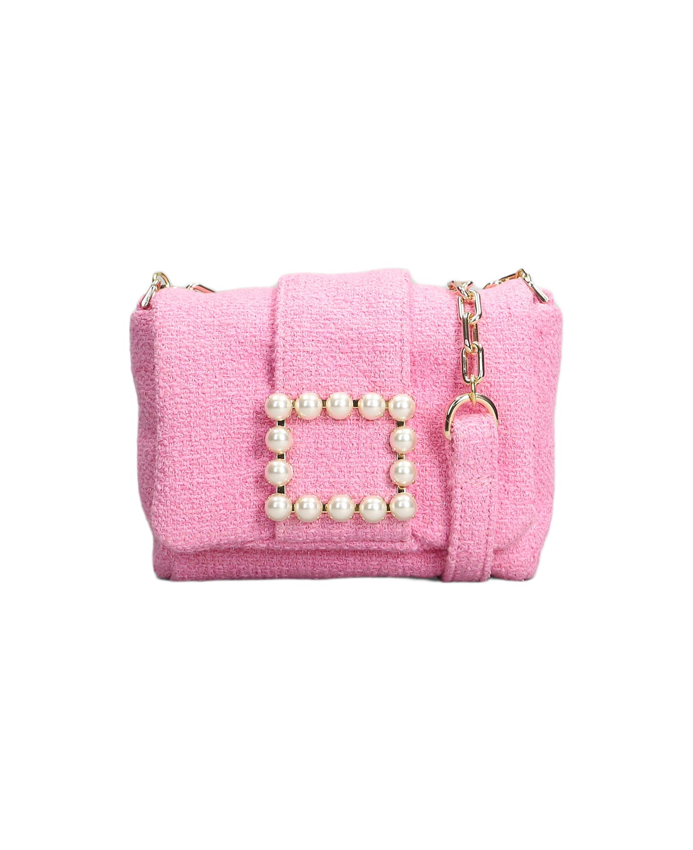 Roberto Festa Gloria Shoulder Bag In Rose-pink Fabric - rose-pink