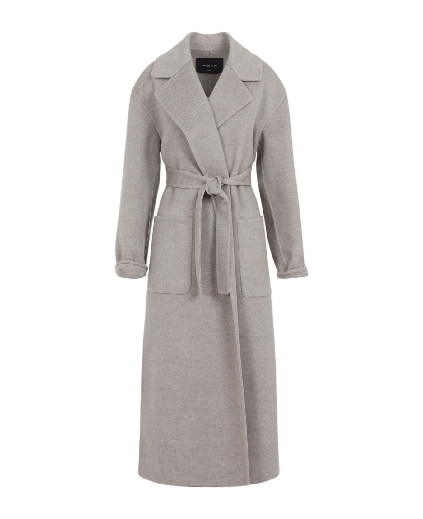 Fabiana Filippi Belted Coat - Coriandolo