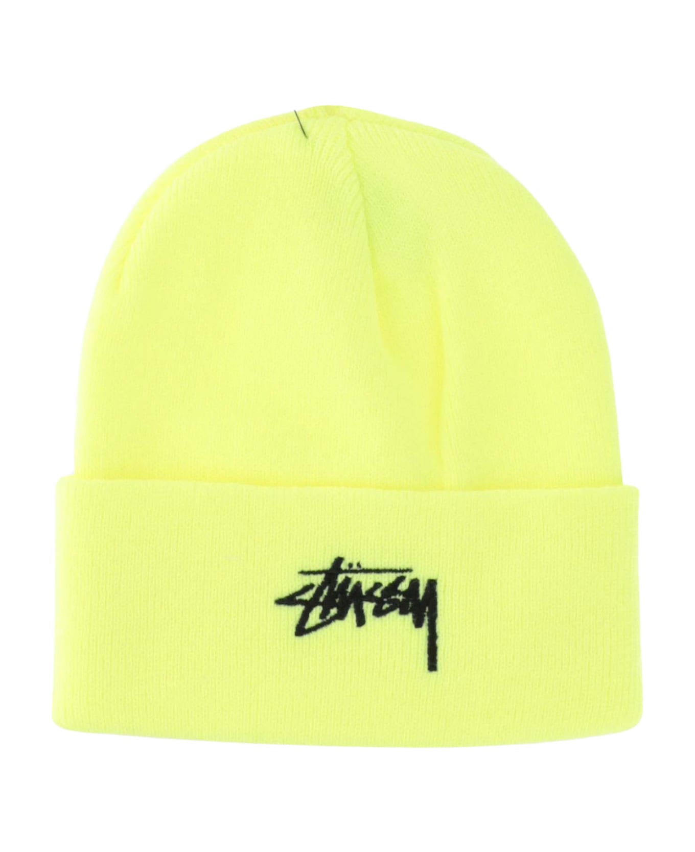 Stussy Beanie With Logo - Yellow