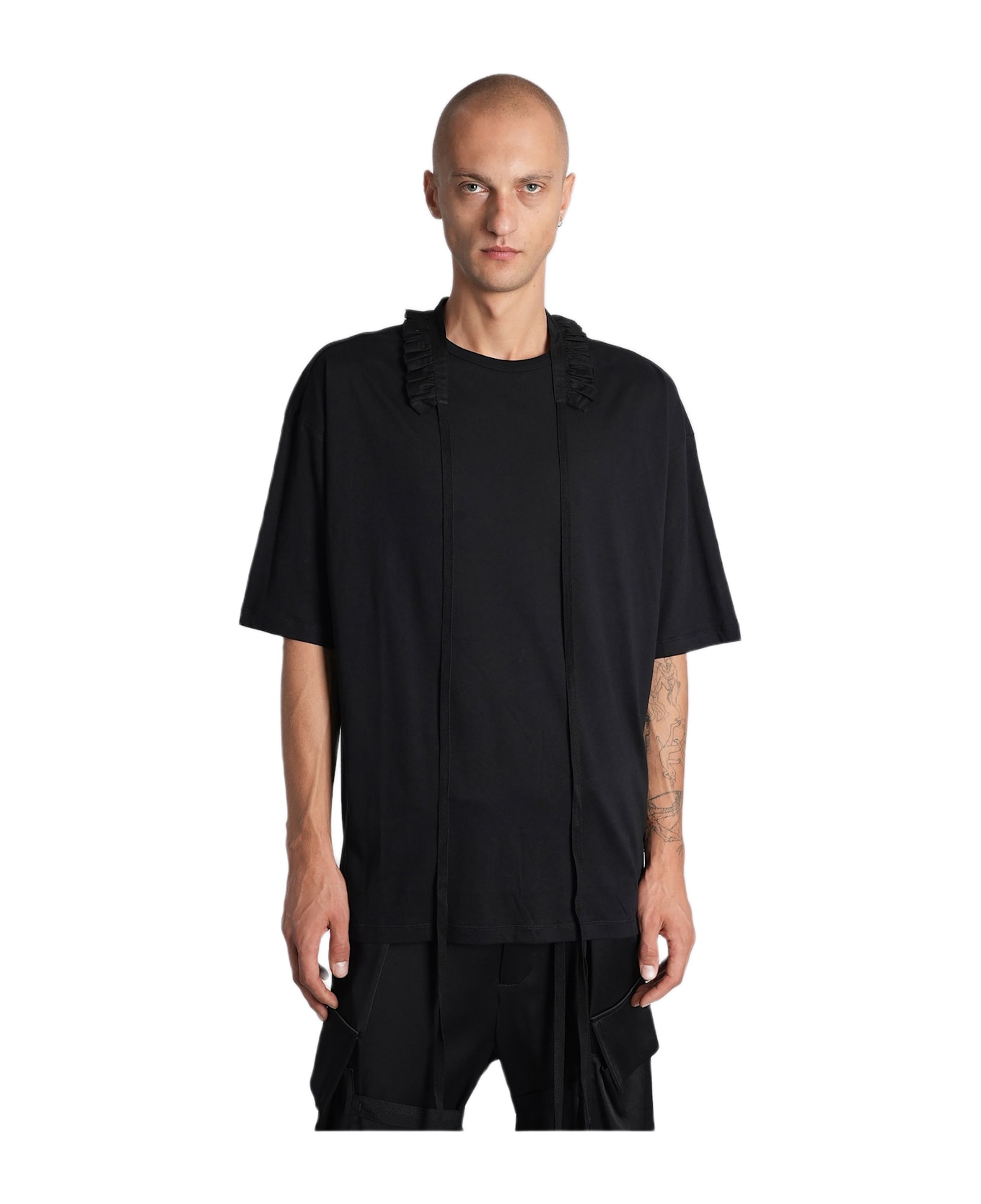 Ann Demeulemeester Danvald T-shirt In Black Cotton - black