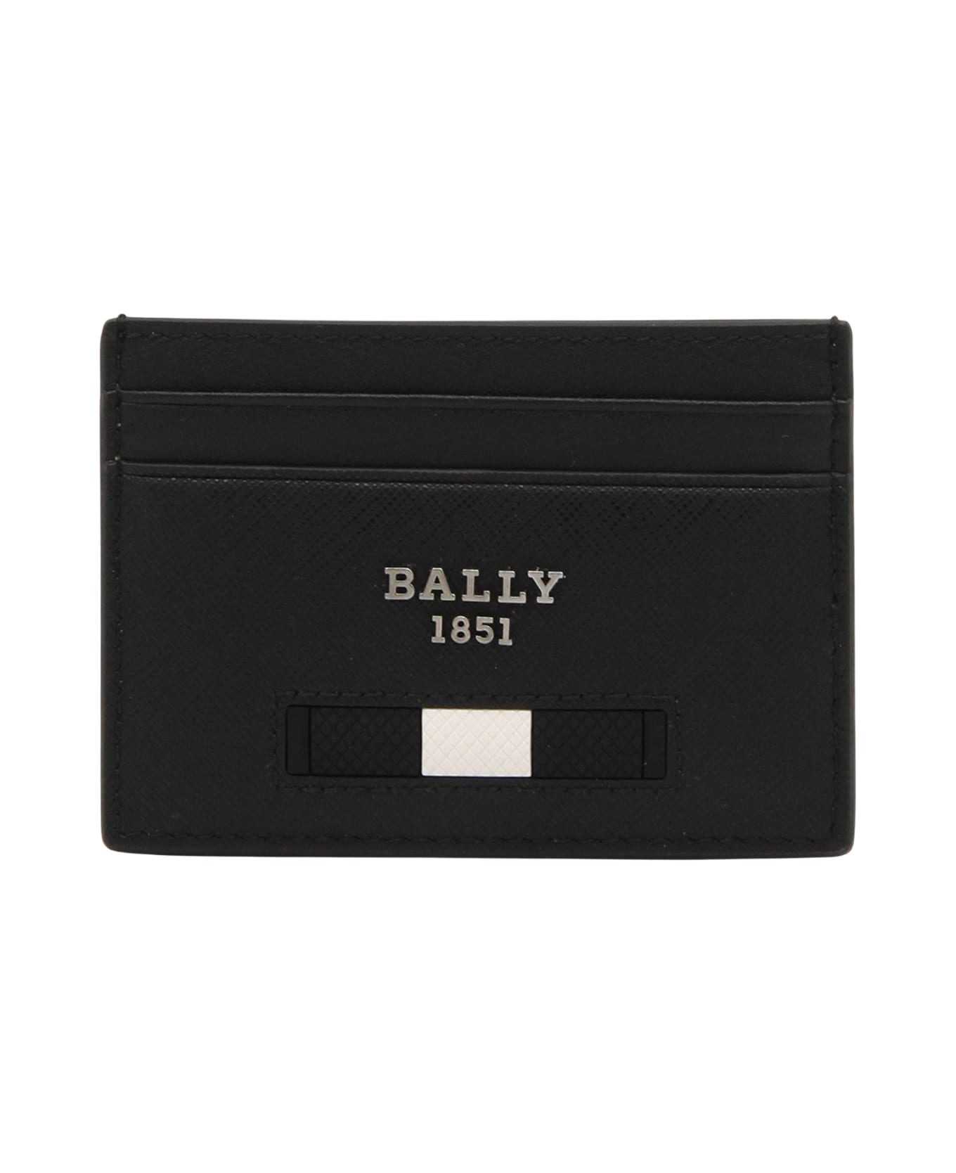 Bally Black Leather Cardholder - Black