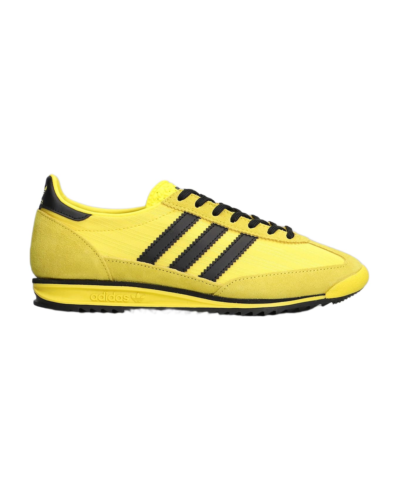 Adidas Sl 72 Og Sneakers In Yellow Suede And Fabric - yellow