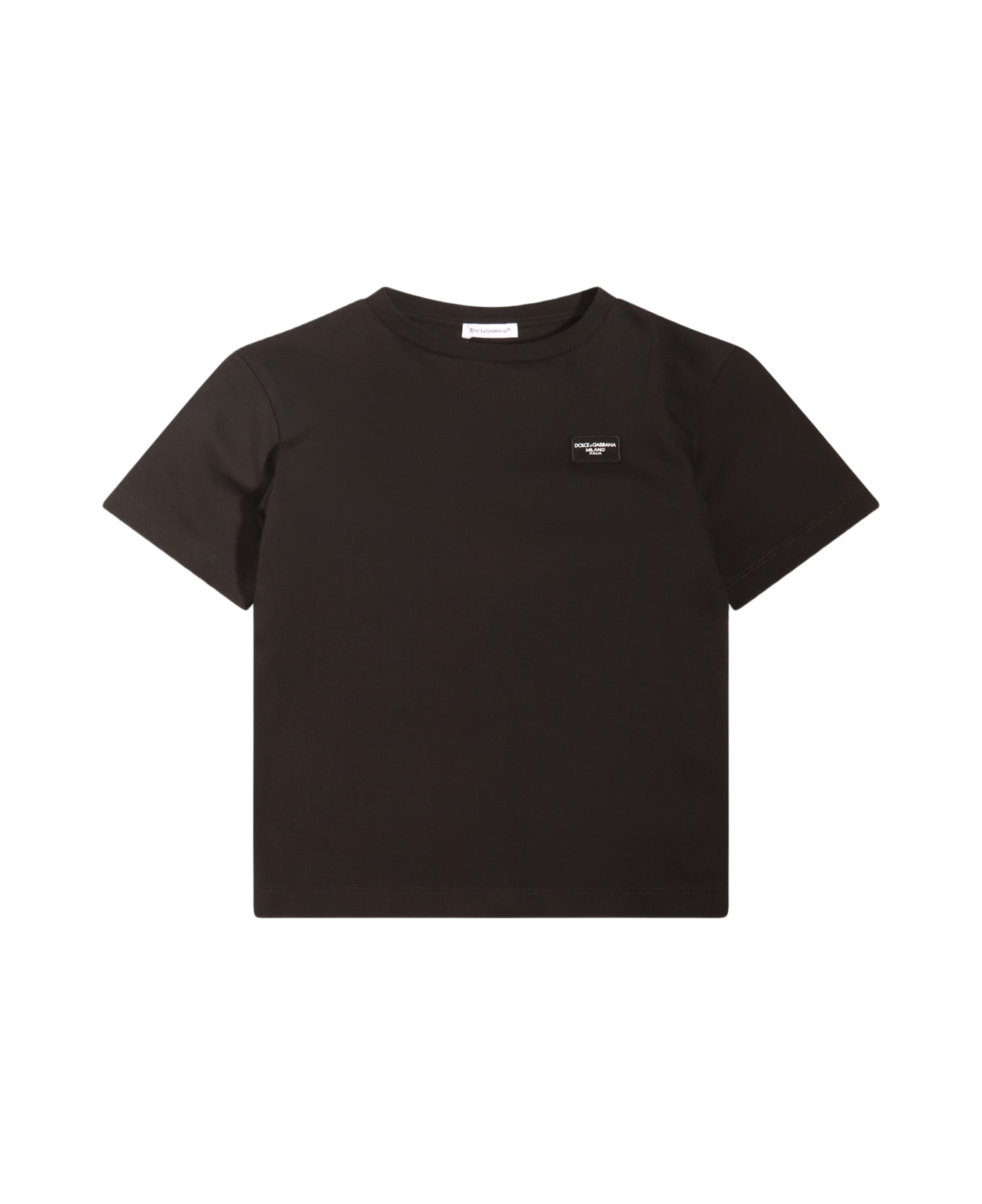 Dolce & Gabbana Black Cotton T-shirt - Black