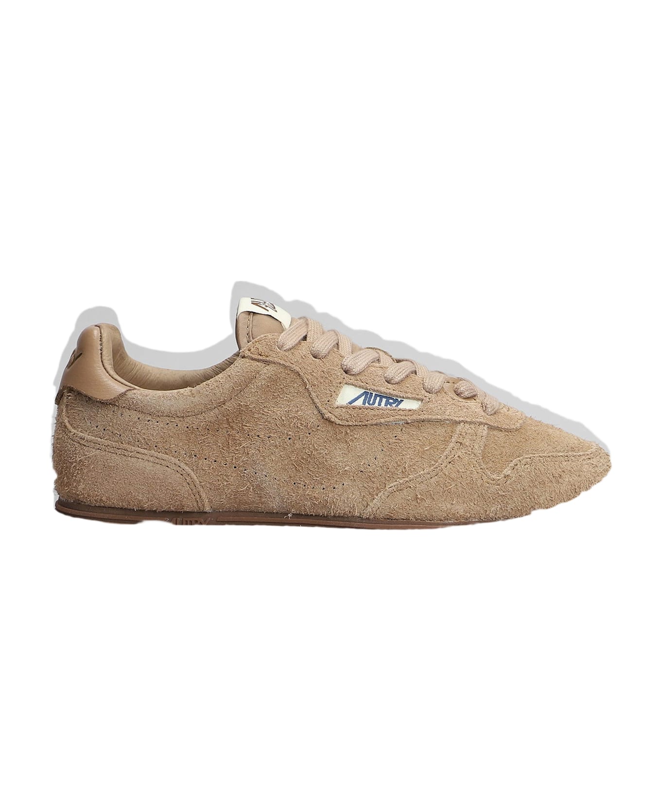 Autry Windspin Sneakers In Brown Suede - brown