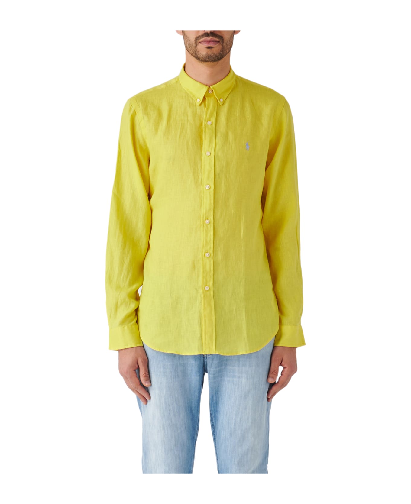 Polo Ralph Lauren Long Sleeve Sport Shirt Shirt - GIALLO