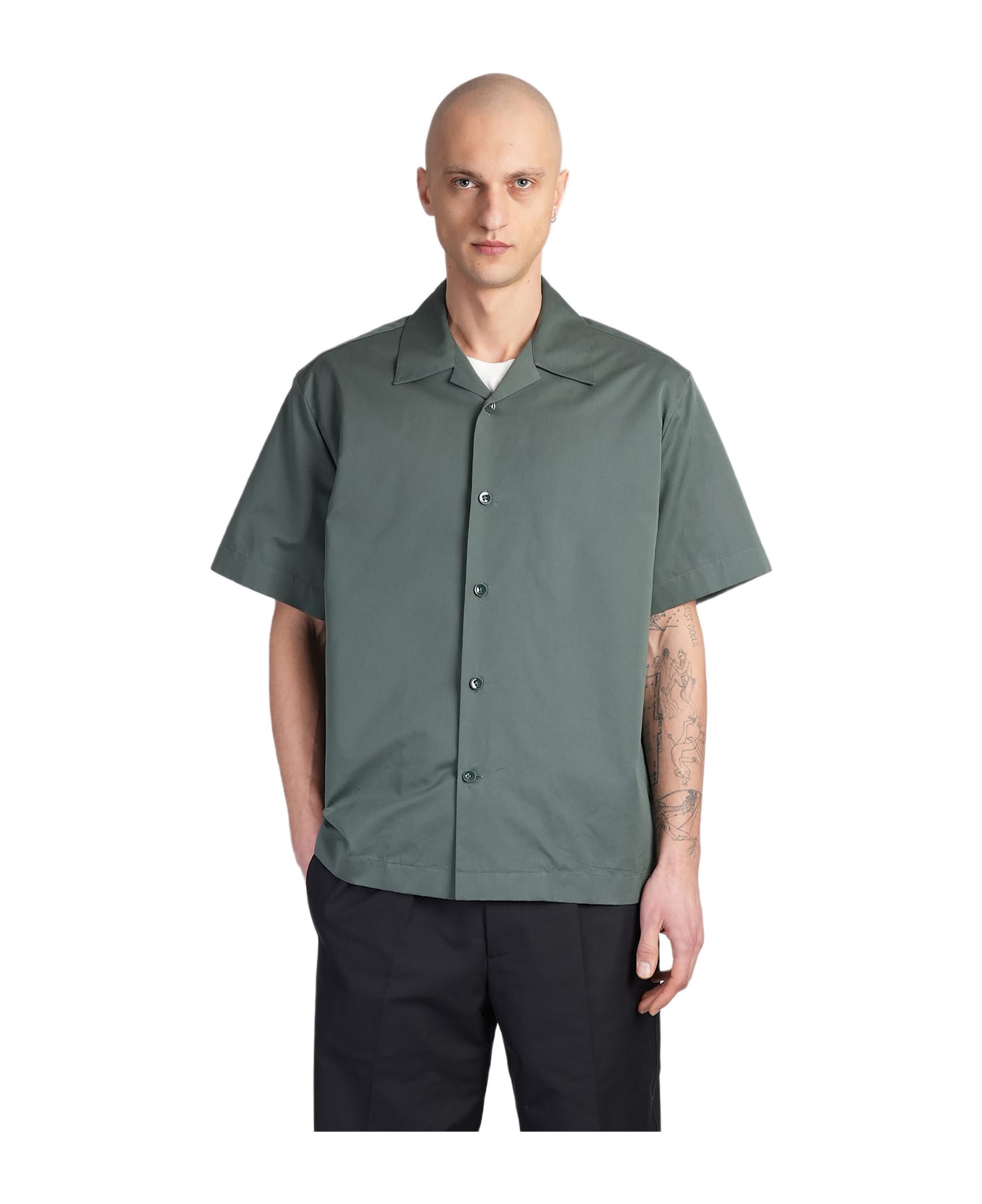 Jil Sander Shirt 142 Shirt In Green Cotton - green