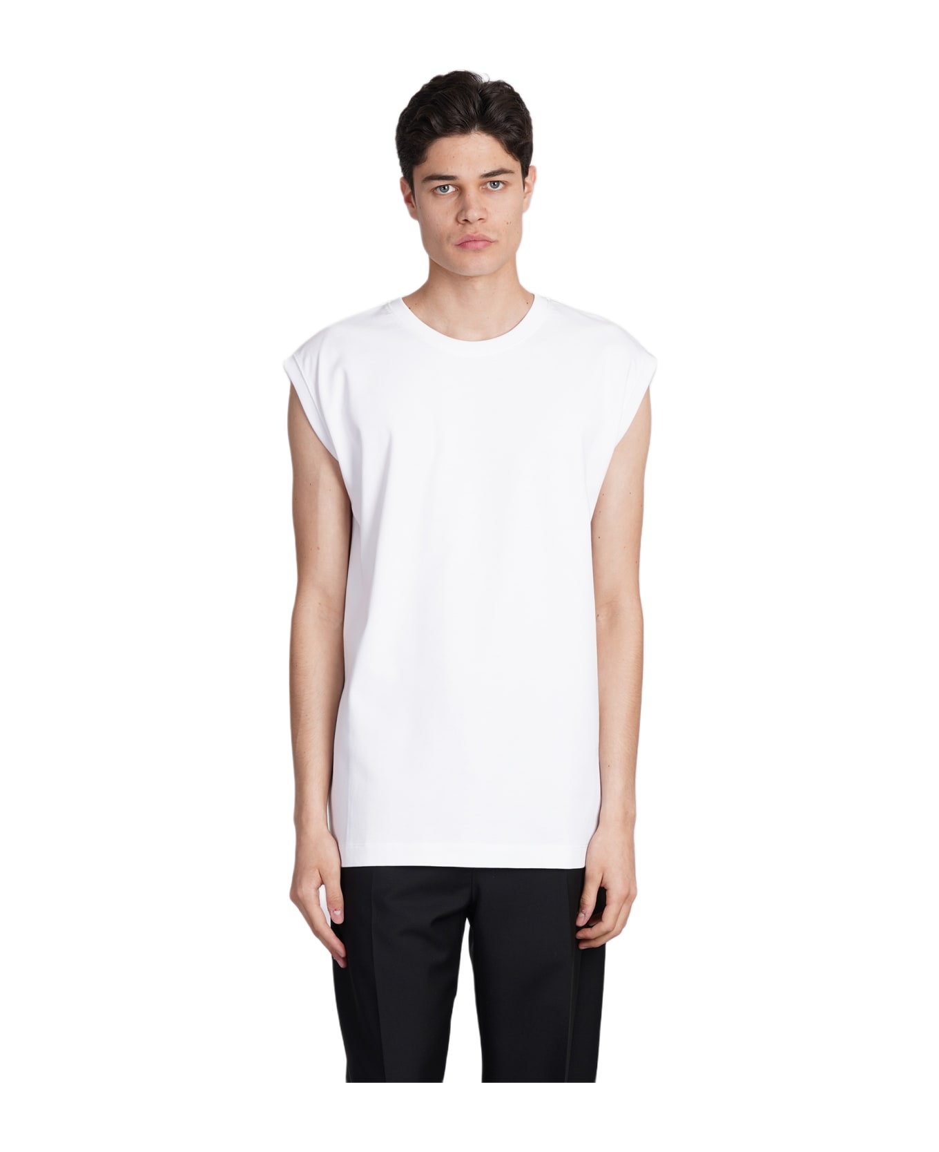 Helmut Lang Tank Top In White Cotton - white