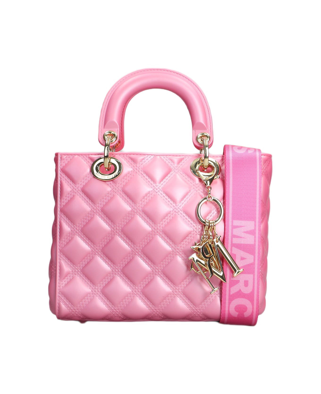 Marc Ellis Flat Missy M Shoulder Bag In Rose-pink Pvc - rose-pink